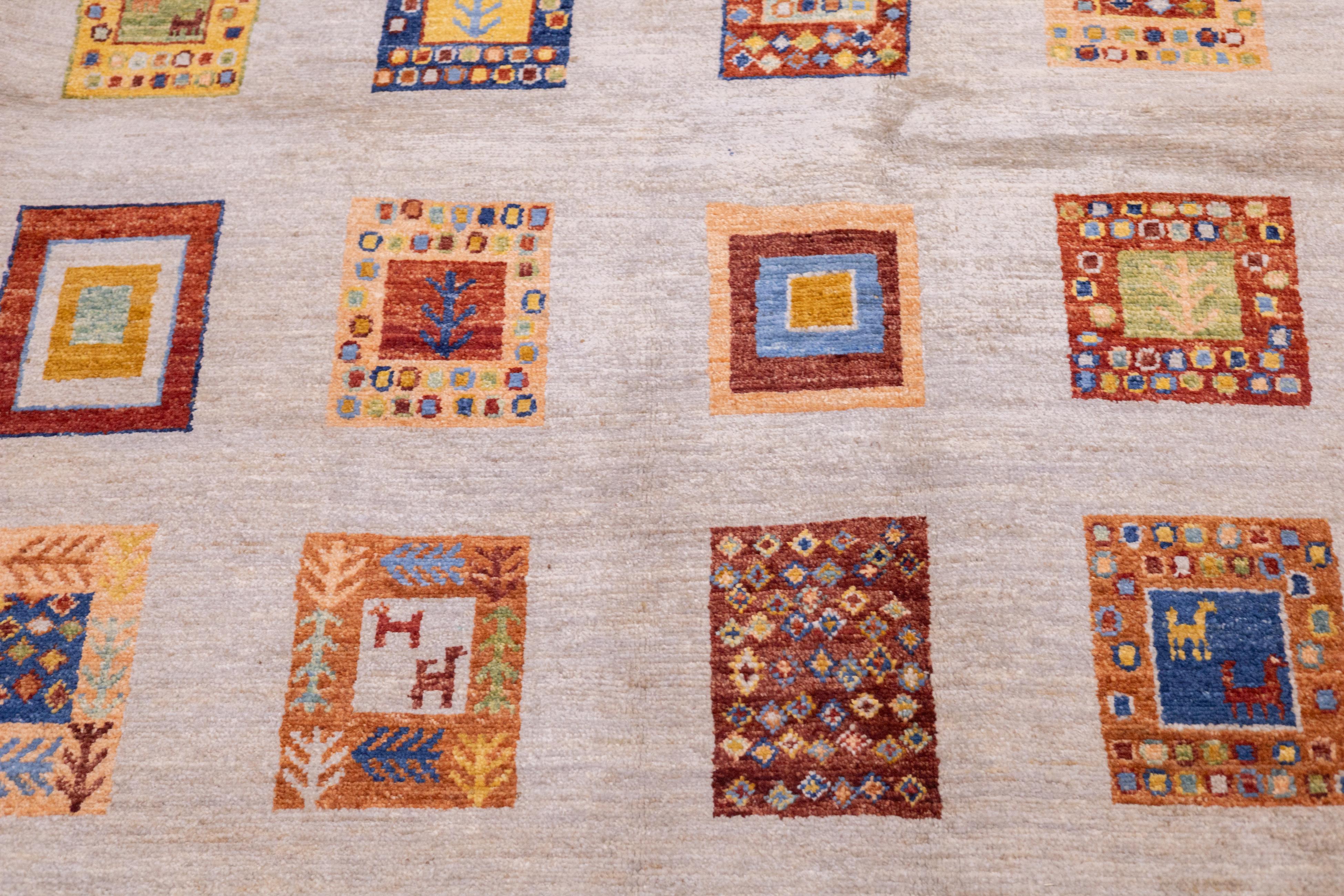 Gabbeh Teppich 3'11'' x 6'3'' im Angebot 2