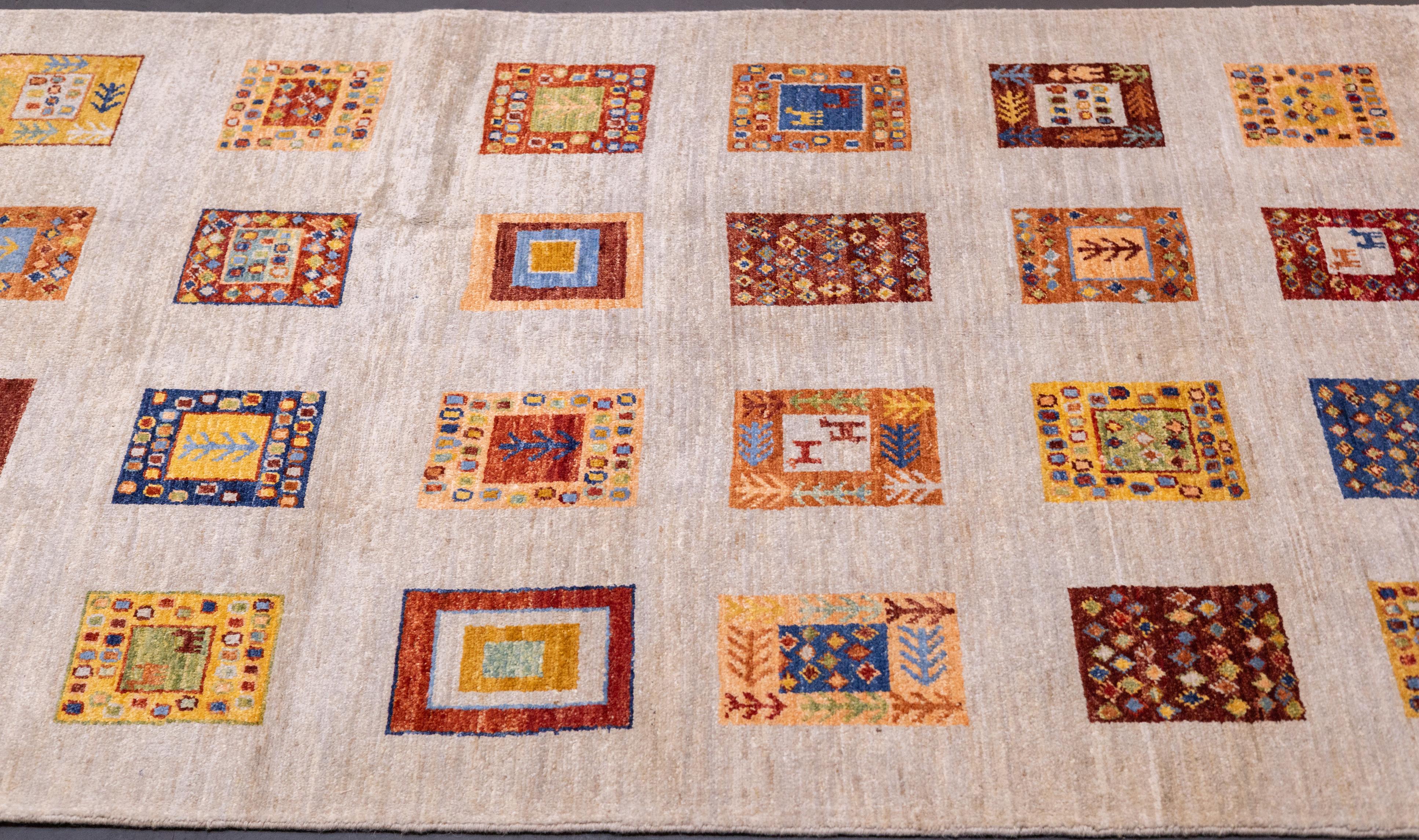 Gabbeh Teppich 3'11'' x 6'3'' im Angebot 3