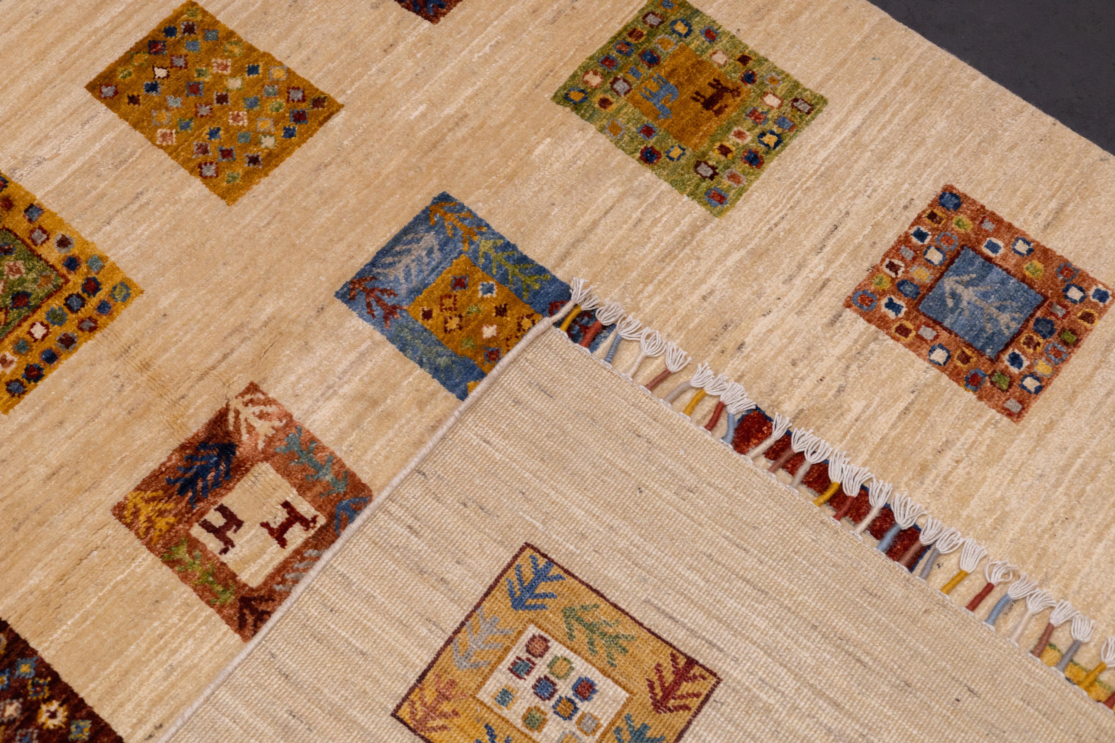 Gabbeh Teppich 4'11'' x 6'7'' im Angebot 5