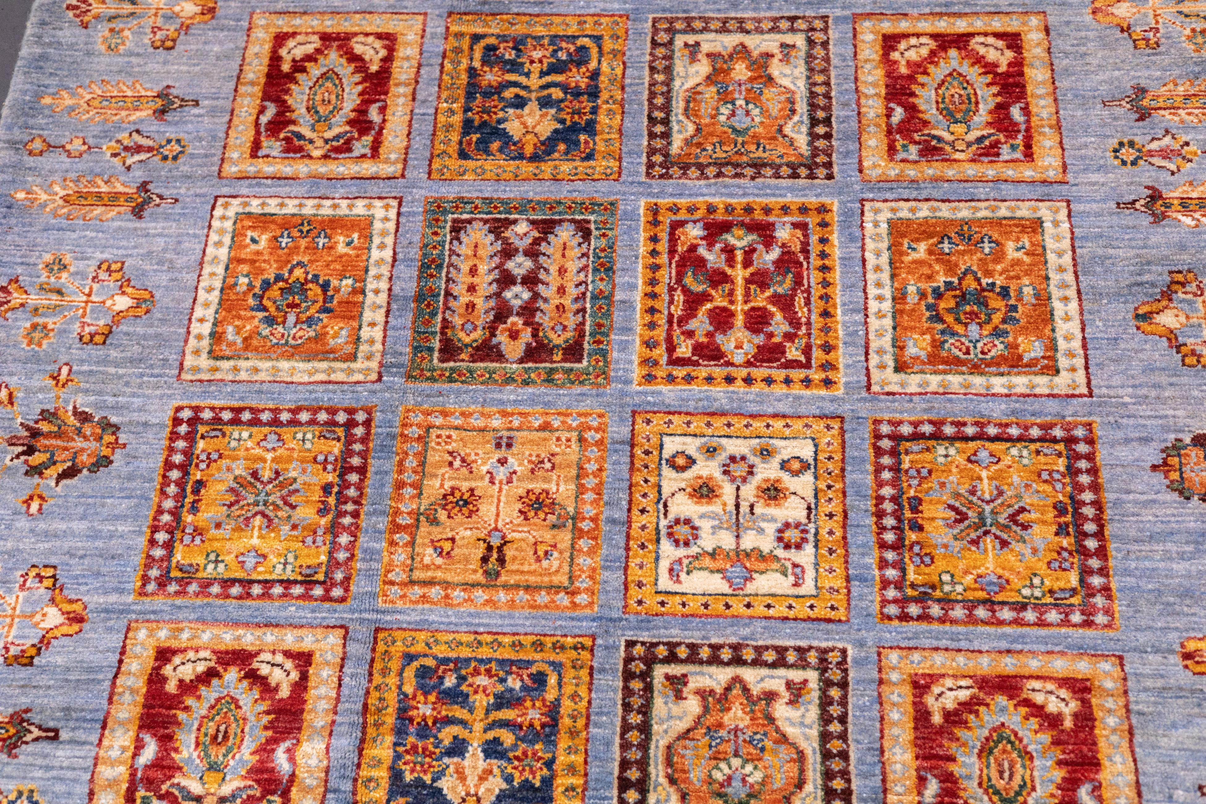 Gabbeh Teppich 4'2'' x 5'9'' im Angebot 2