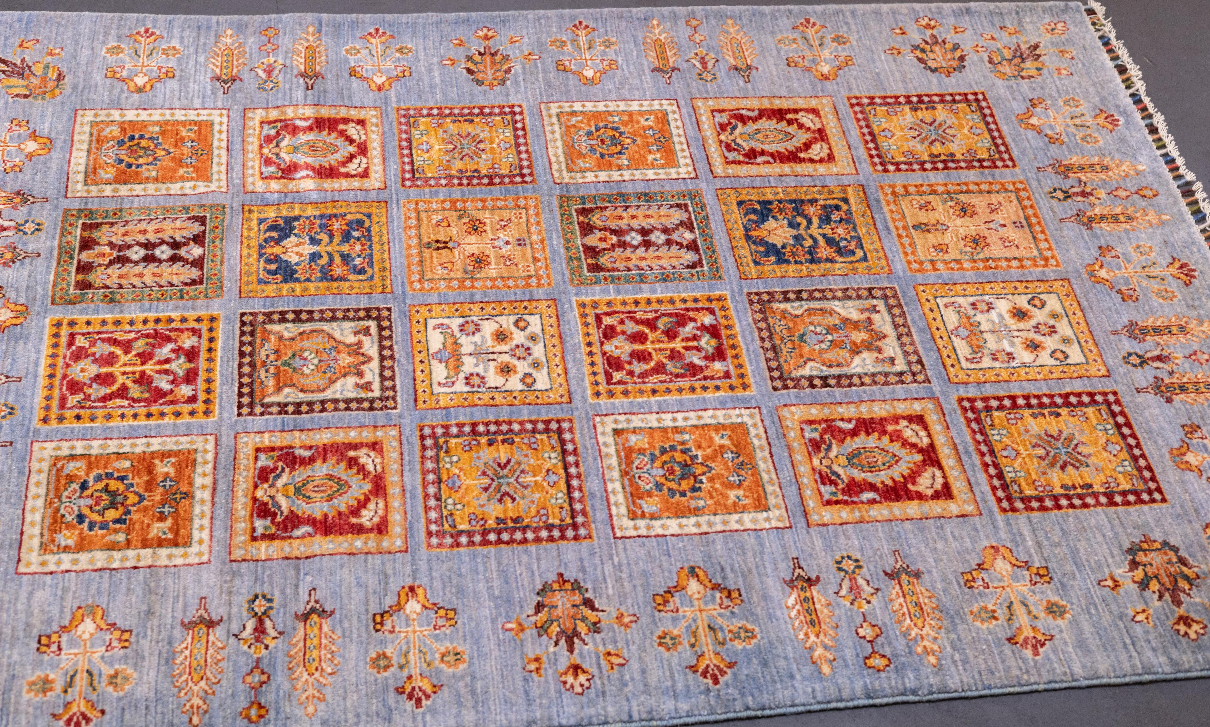 Gabbeh Teppich 4'2'' x 5'9'' im Angebot 3