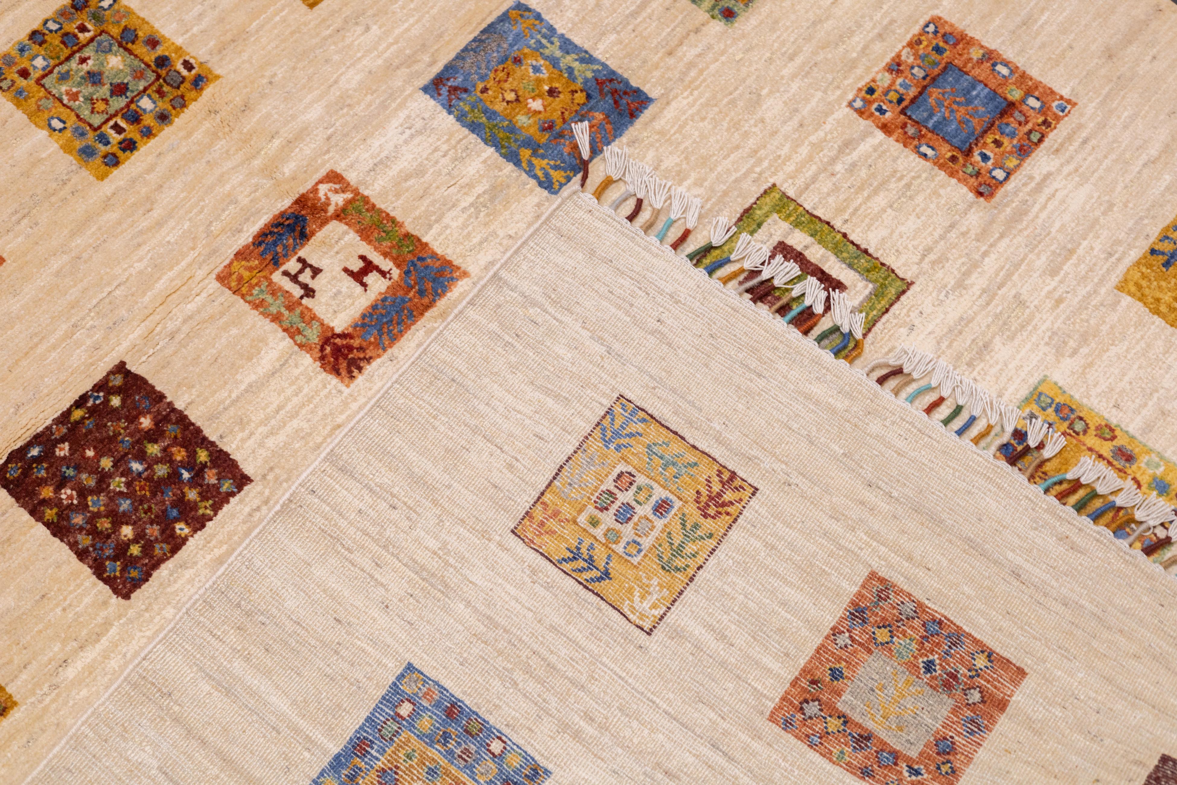 Tappeto Gabbeh 5'0'' x 6'6'' in vendita 4