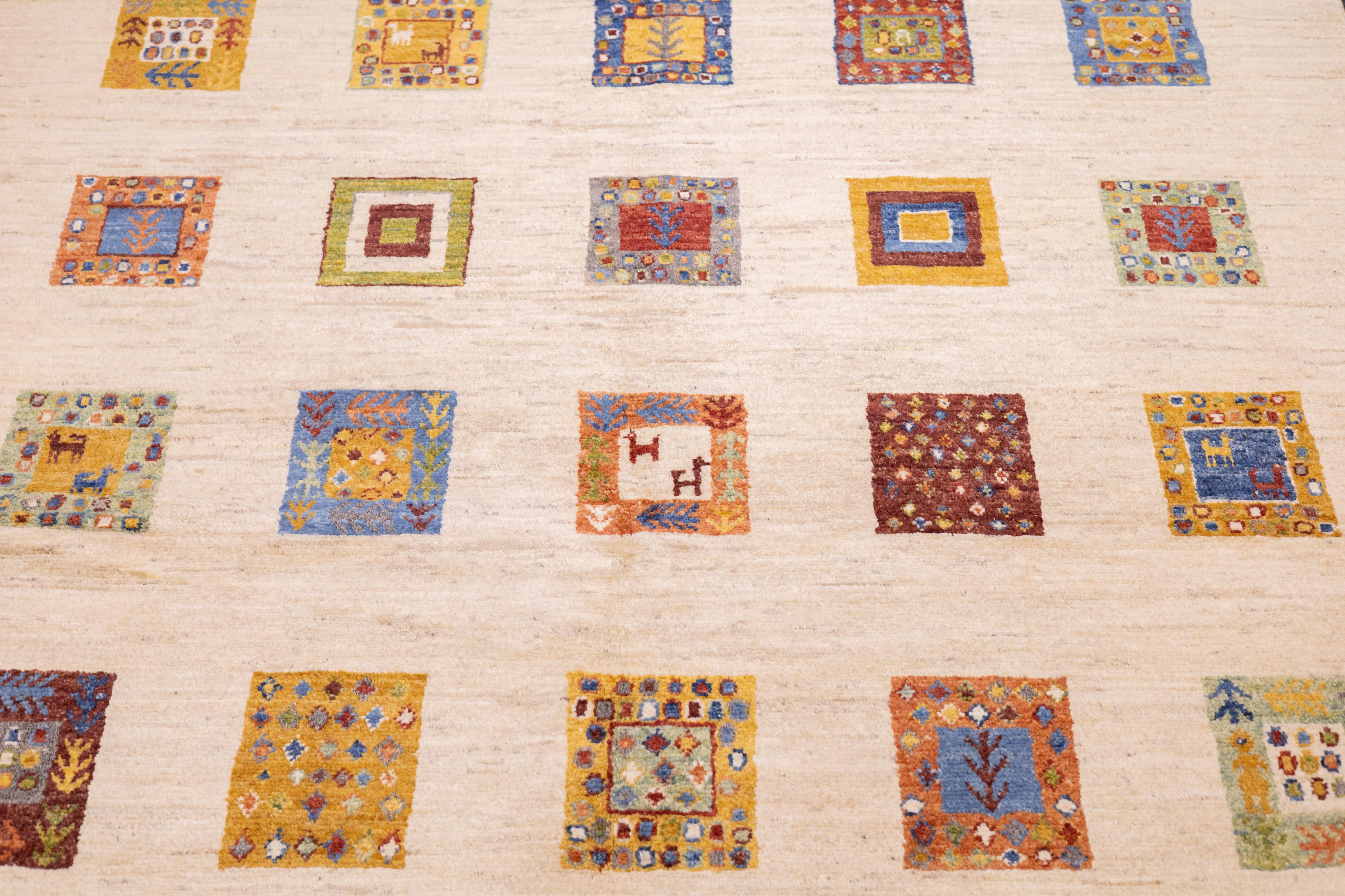 Lana Tappeto Gabbeh 5'0'' x 6'6'' in vendita