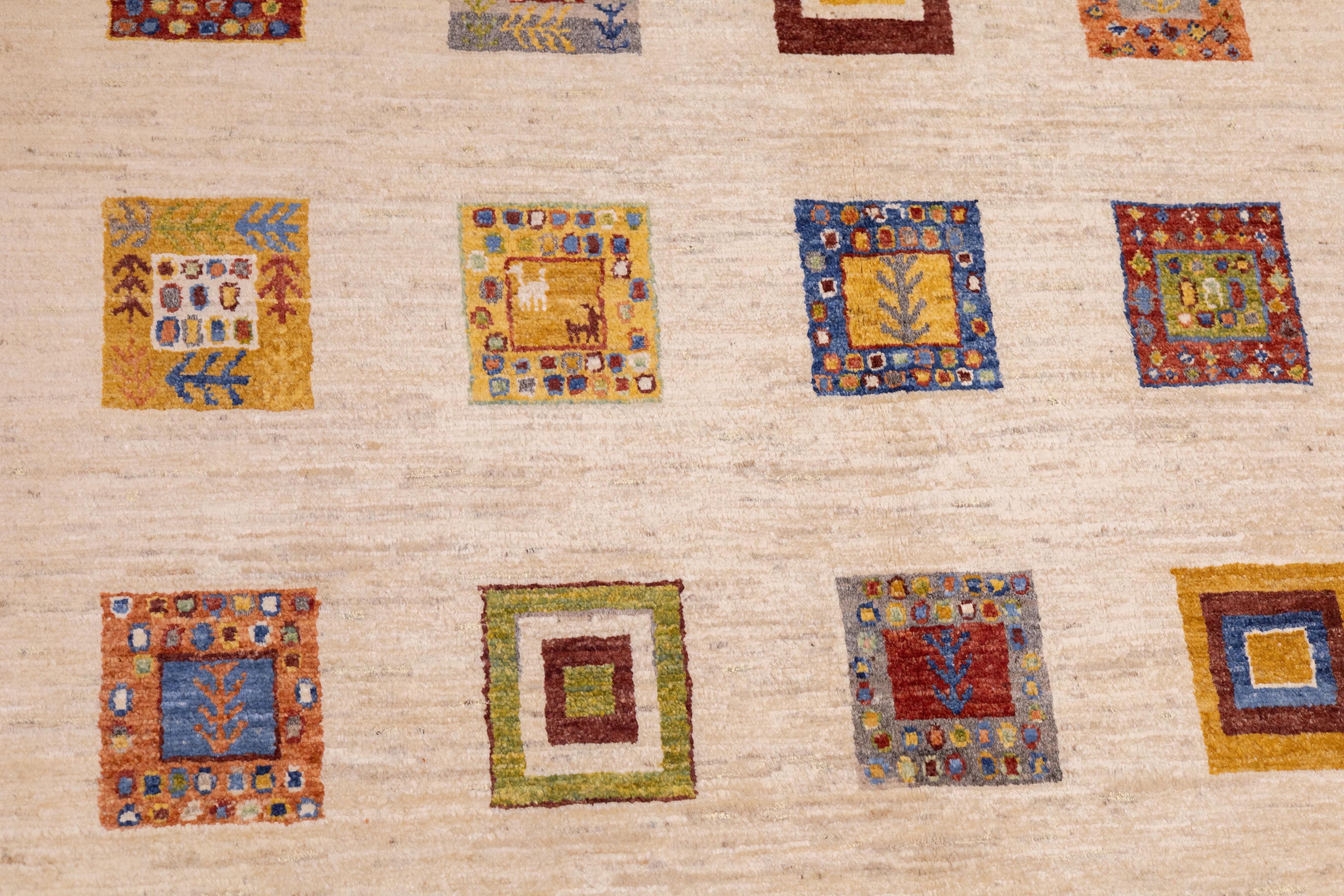 Tappeto Gabbeh 5'0'' x 6'6'' in vendita 2