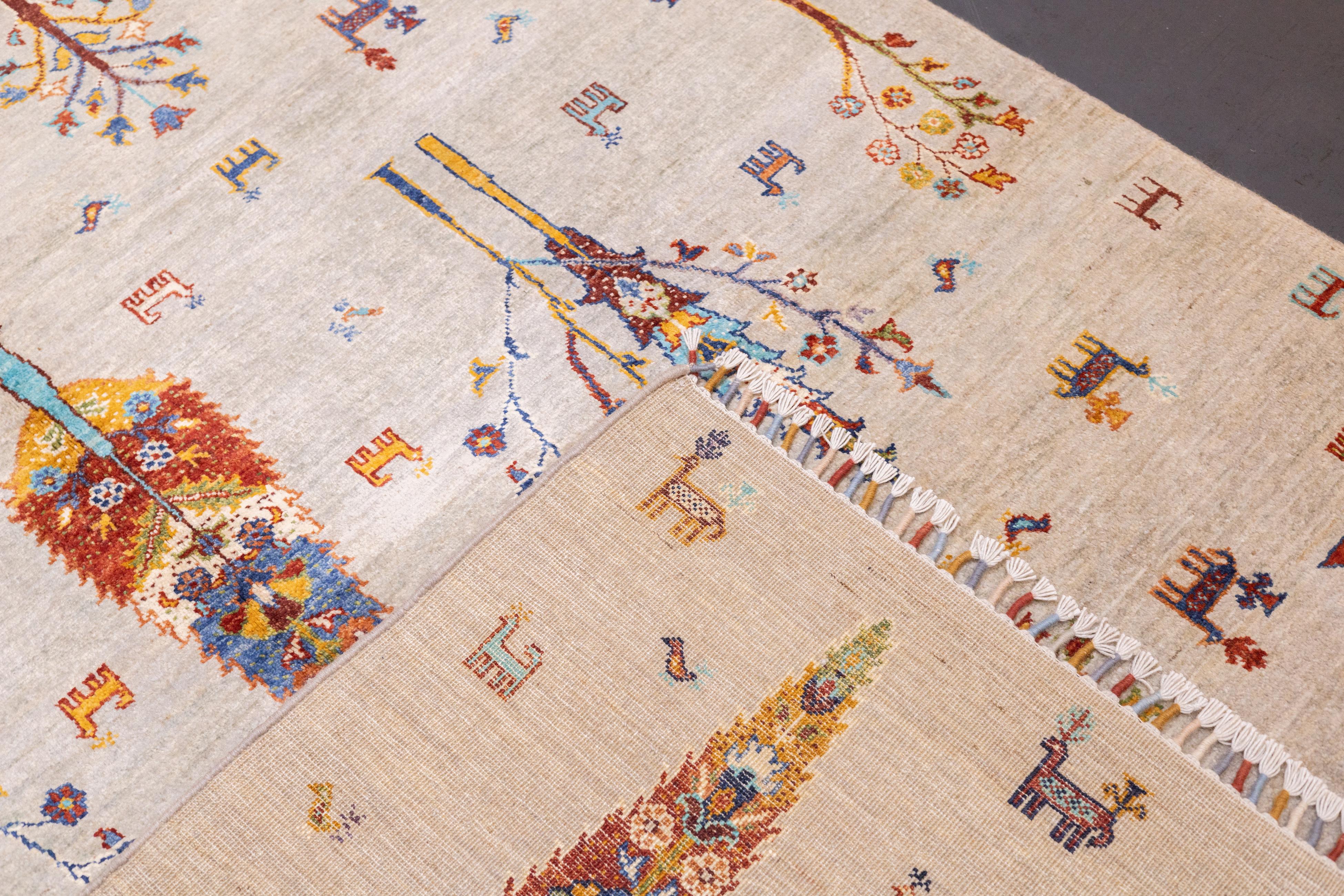 Tappeto Gabbeh 5'6'' x 7'7'' in vendita 4