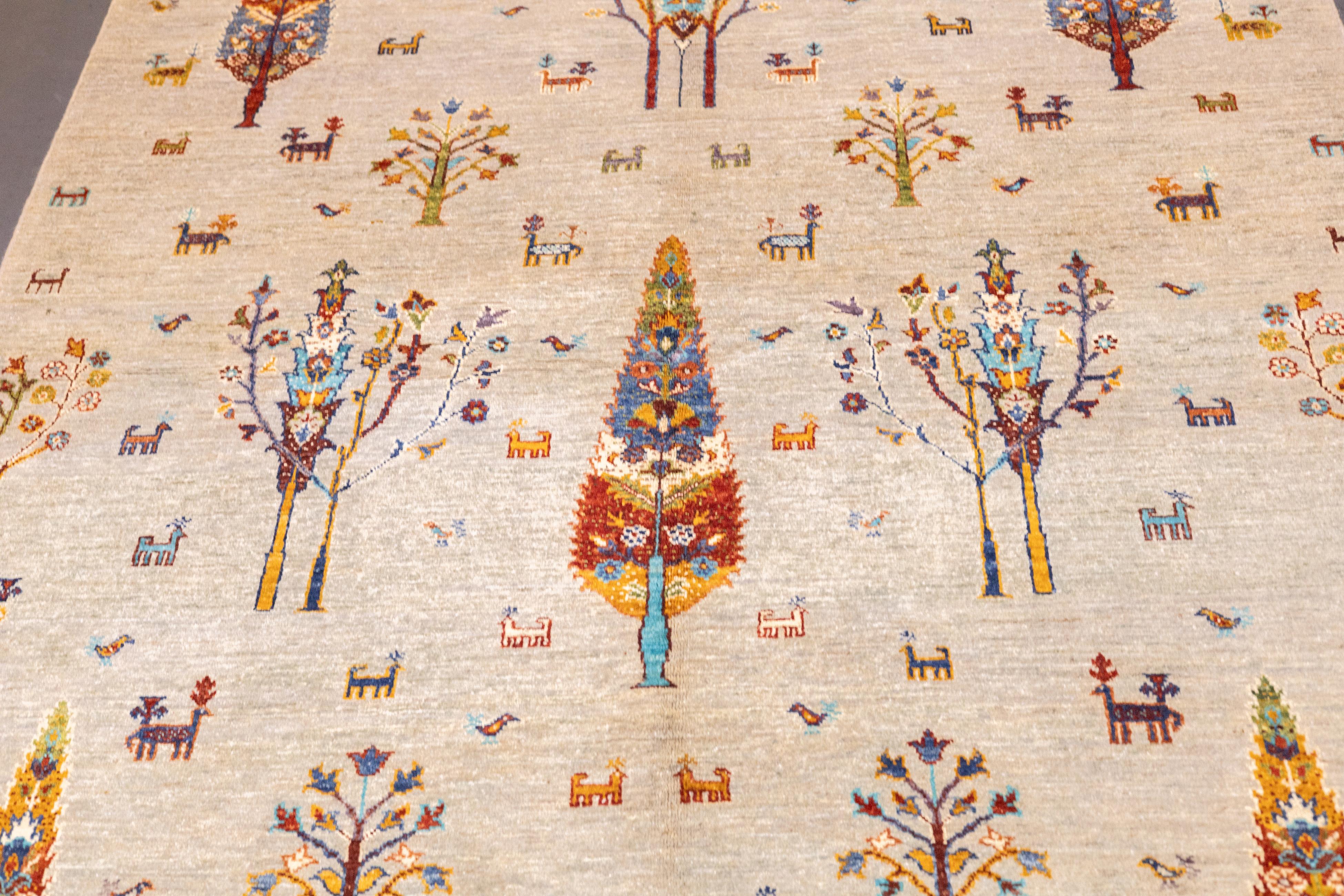 Tappeto Gabbeh 5'6'' x 7'7'' In condizioni Nuovo in vendita a New York, NY