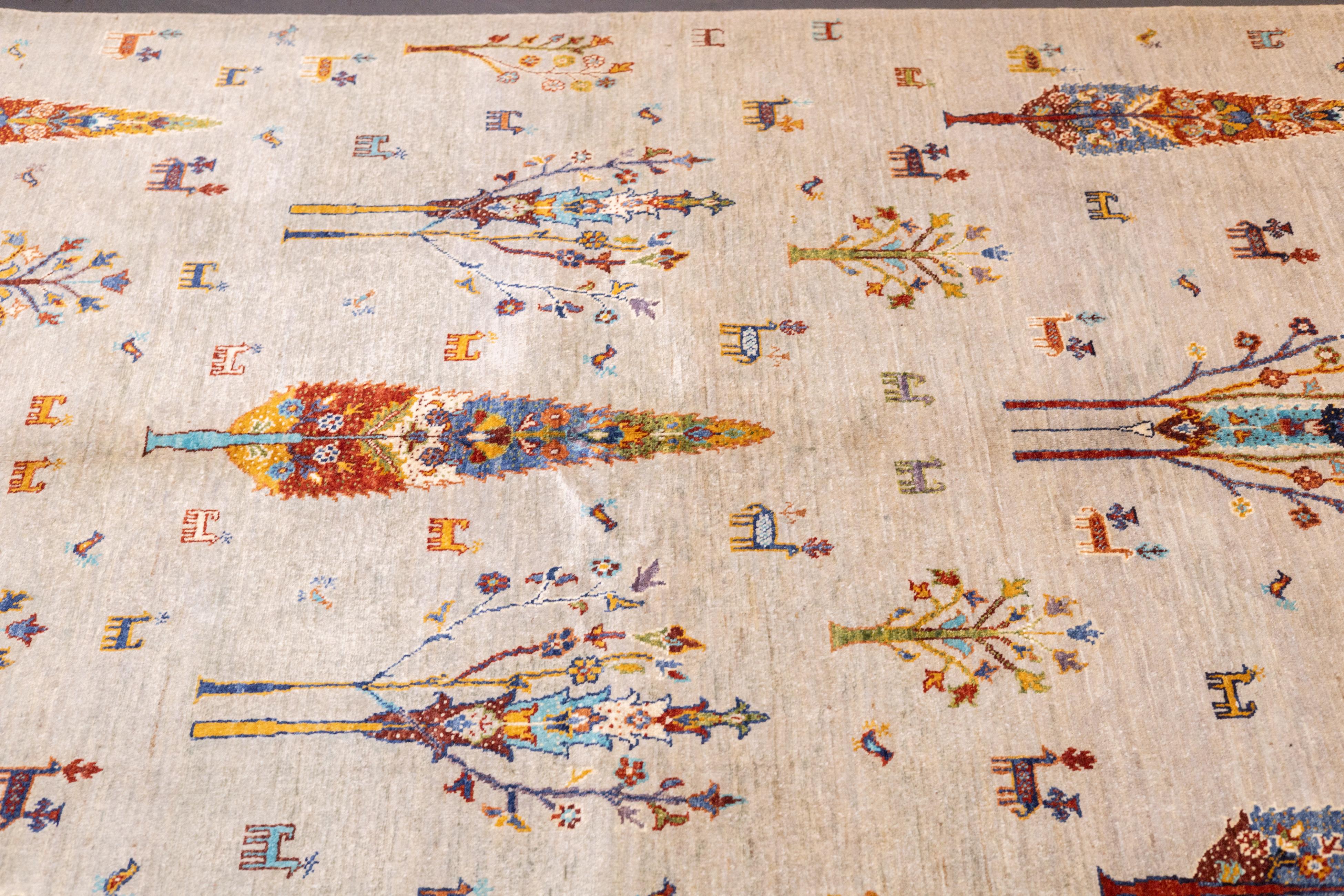 XXI secolo e contemporaneo Tappeto Gabbeh 5'6'' x 7'7'' in vendita