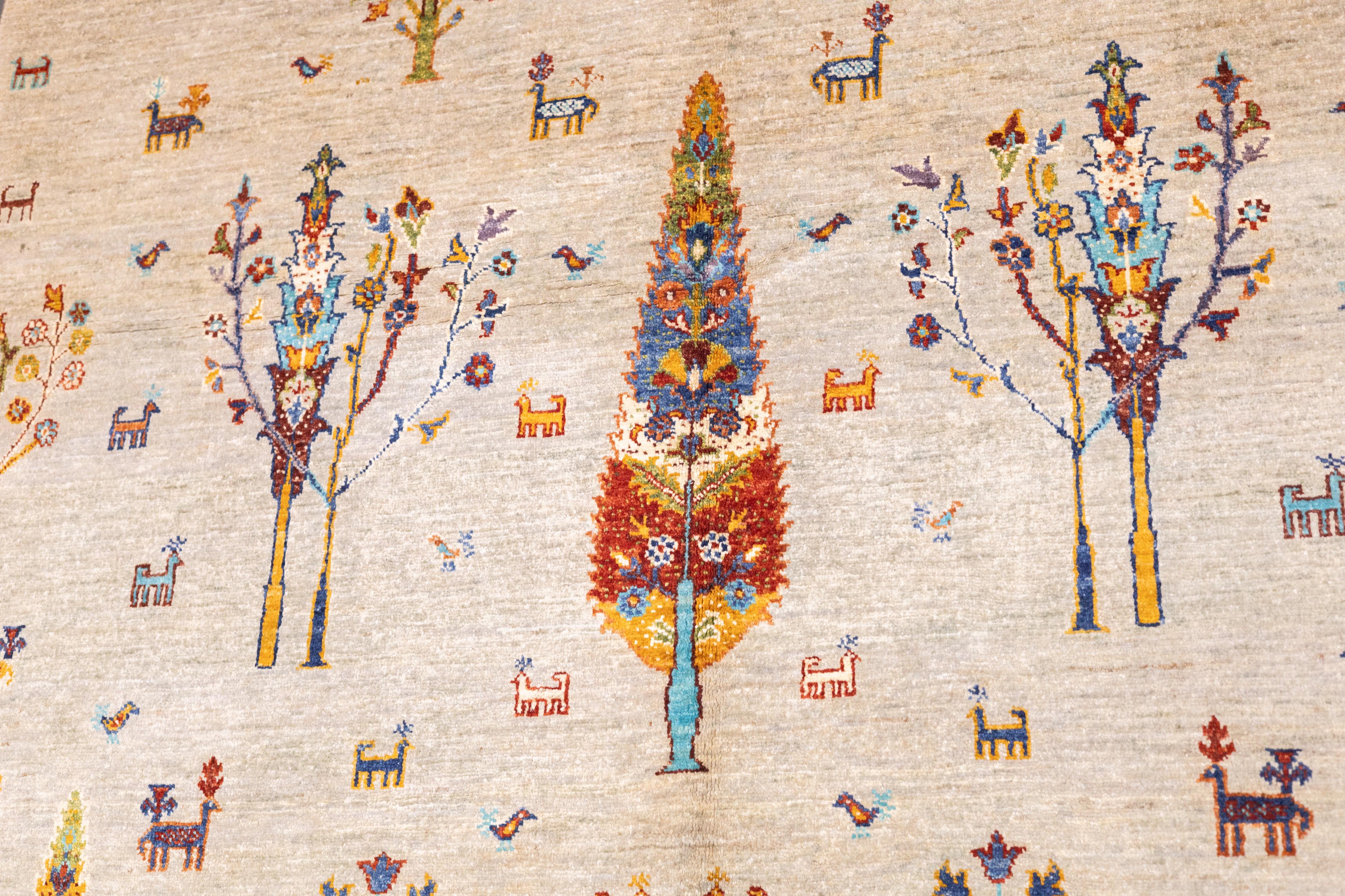 Tappeto Gabbeh 5'6'' x 7'7'' in vendita 3