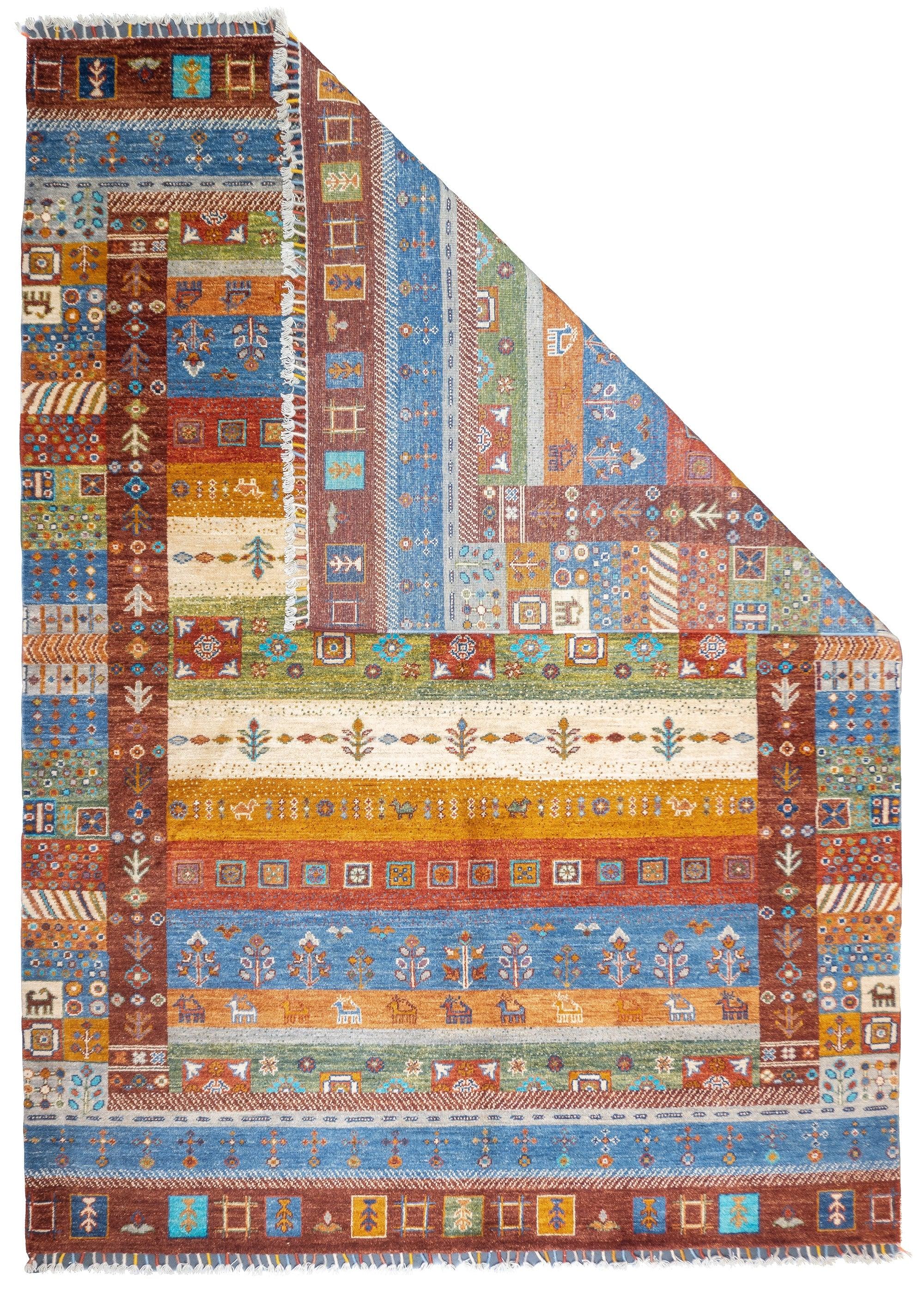 Gabbeh-Teppich 5'9'' x 8'0