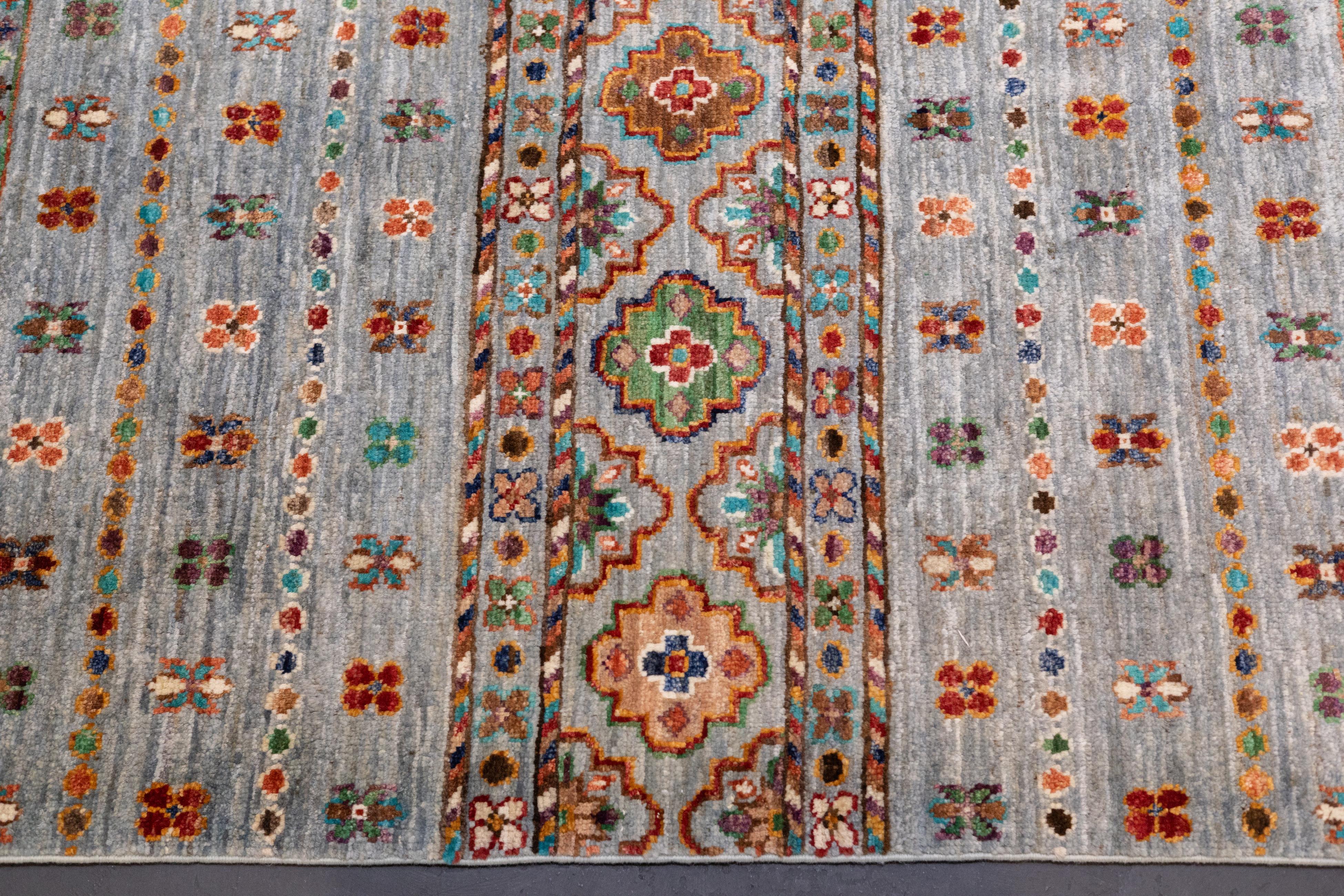 Gabbeh Teppich 6'10'' x 10'5'' im Zustand „Neu“ im Angebot in New York, NY