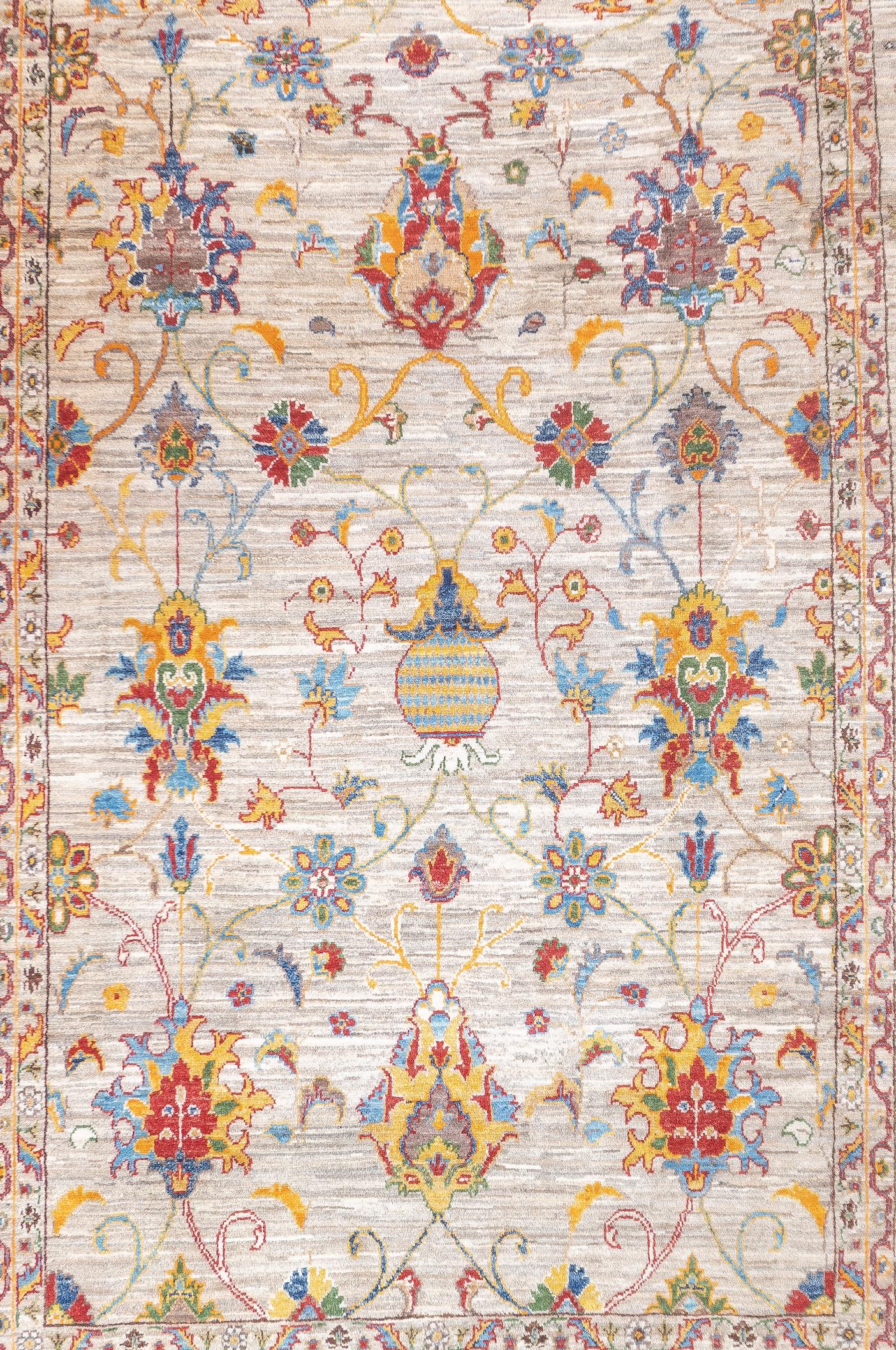 Gabbeh Teppich 6'5'' x 9'9'' (Persisch) im Angebot