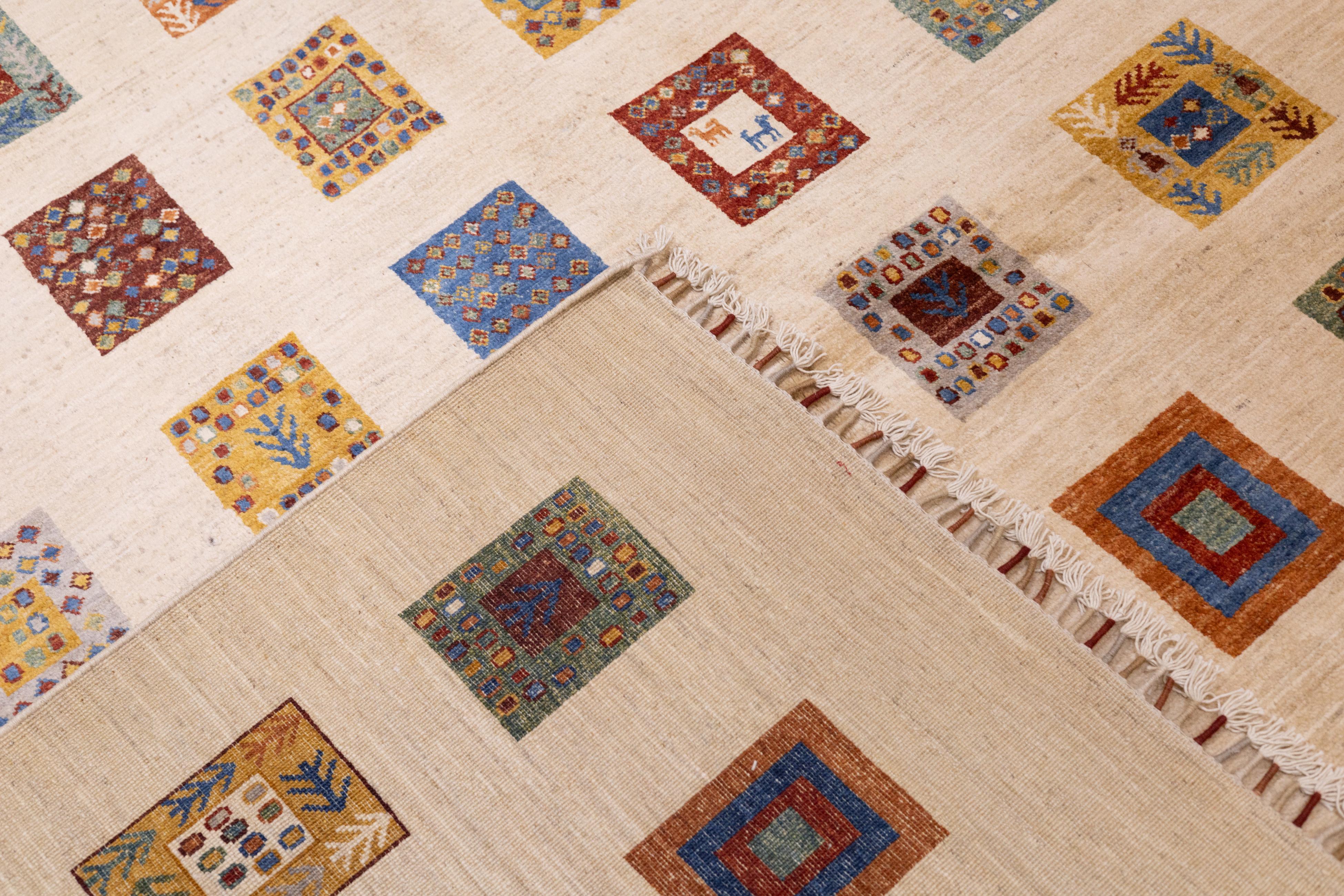 Gabbeh Teppich 6'8'' x 9'11'' im Angebot 2