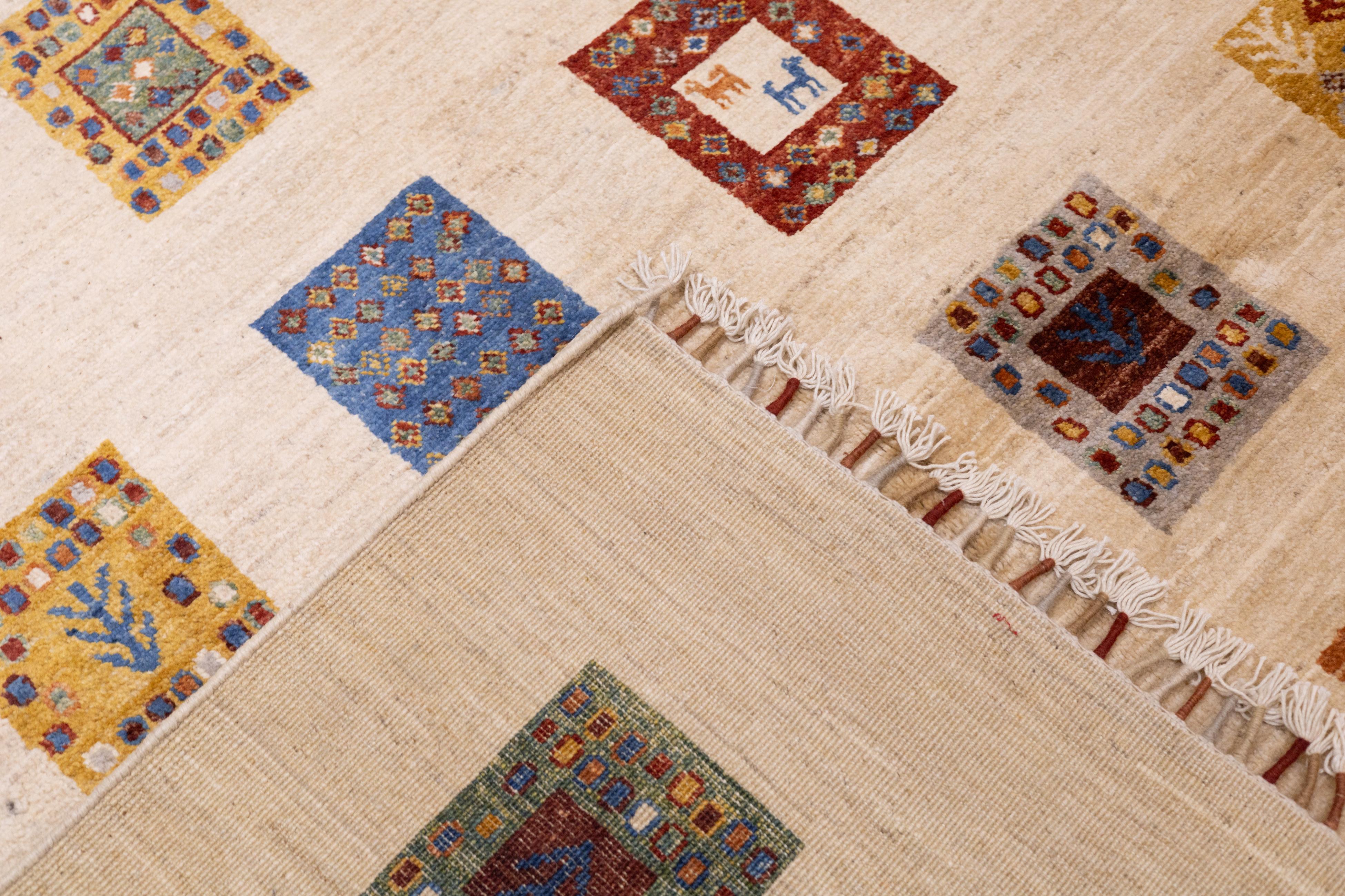 Gabbeh Teppich 6'8'' x 9'11'' im Angebot 3