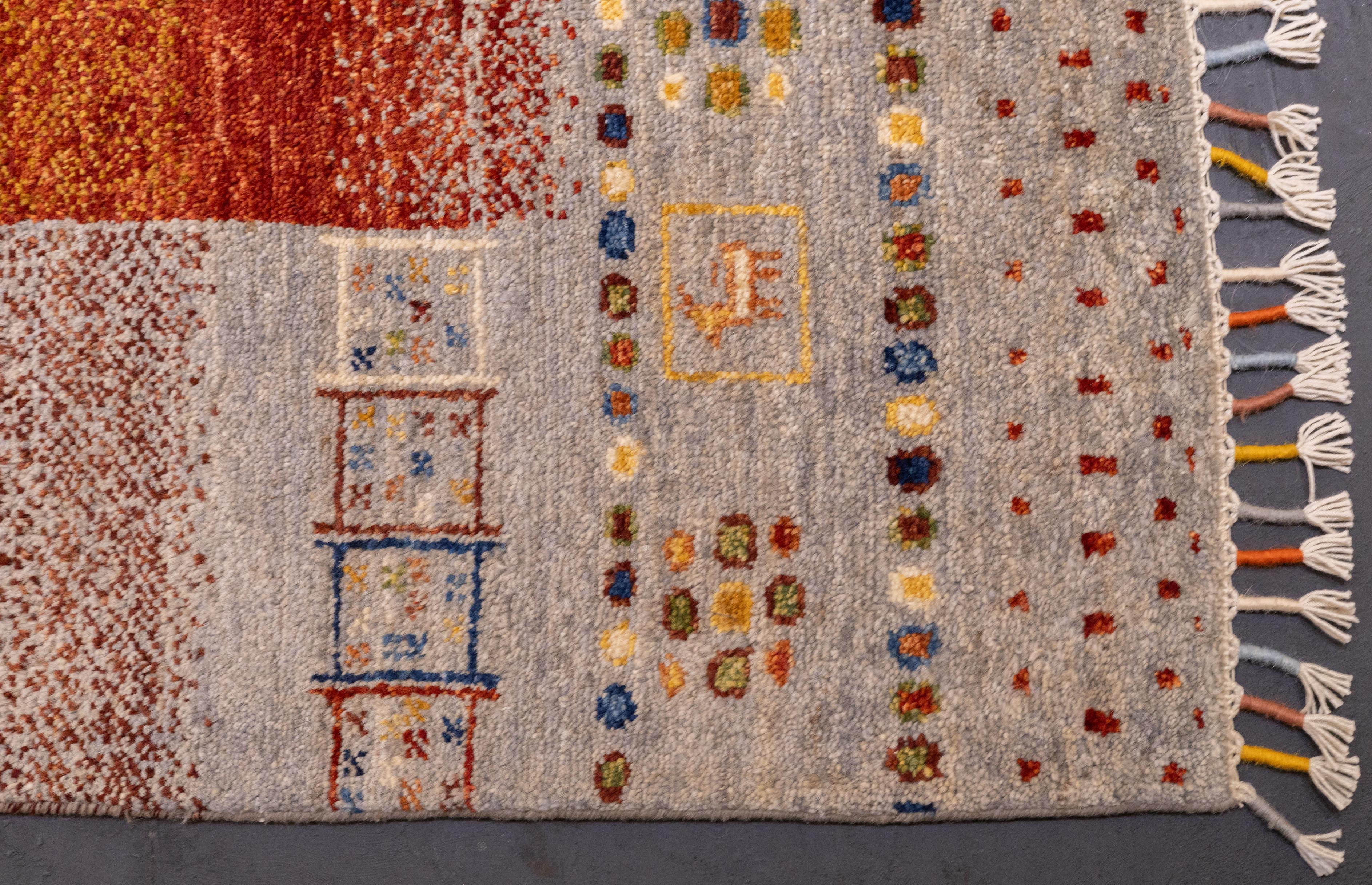 Tappeto Gabbeh 6'8'' x 9'7'' in vendita 1