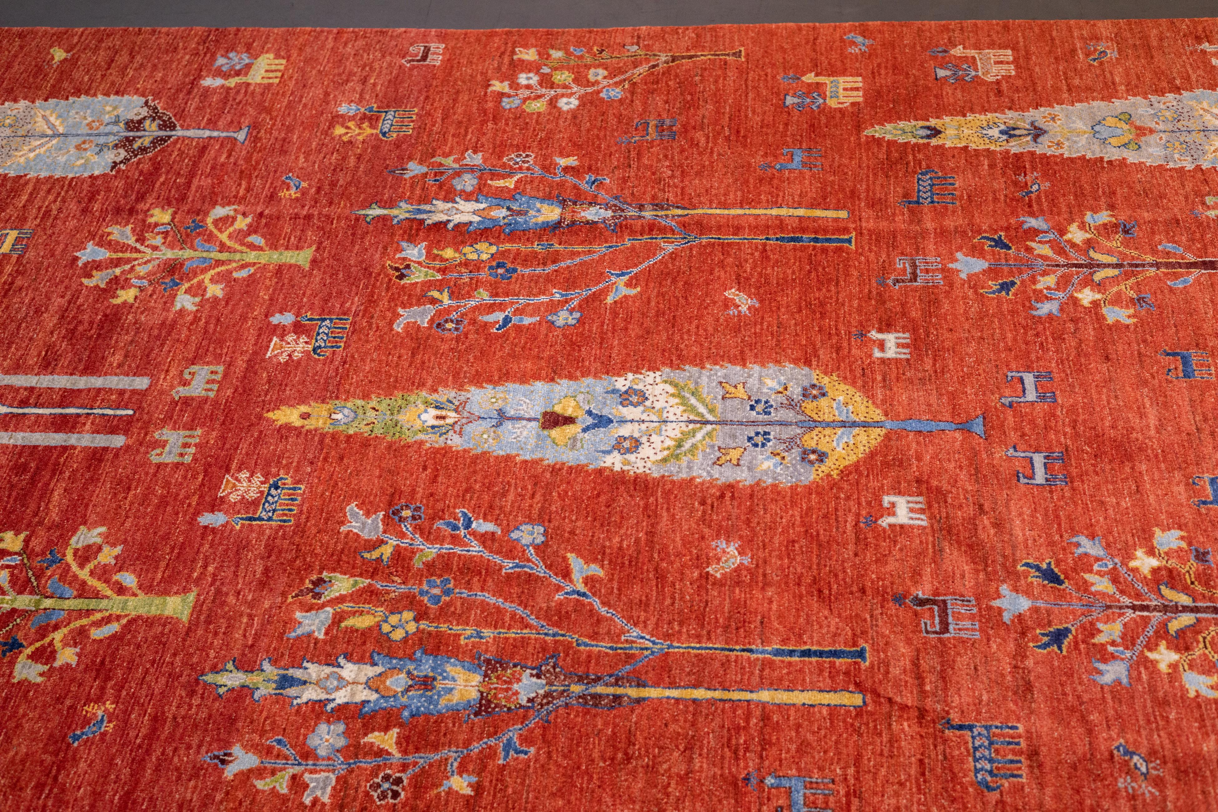 Gabbeh Teppich 6'8'' x 9'9'' (21. Jahrhundert und zeitgenössisch) im Angebot