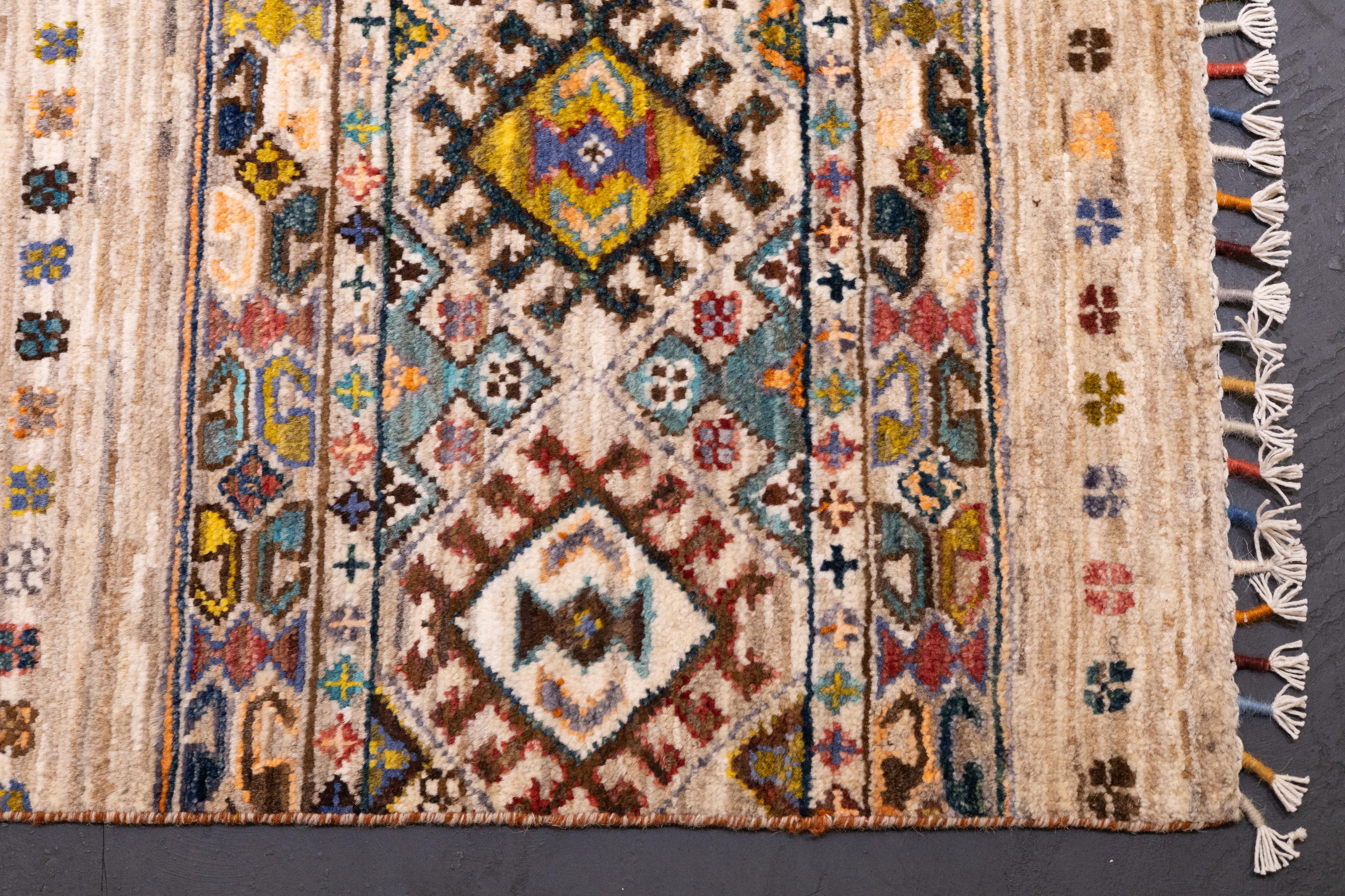 Gabbeh Teppich 6'8'' x 9'9'' (21. Jahrhundert und zeitgenössisch) im Angebot