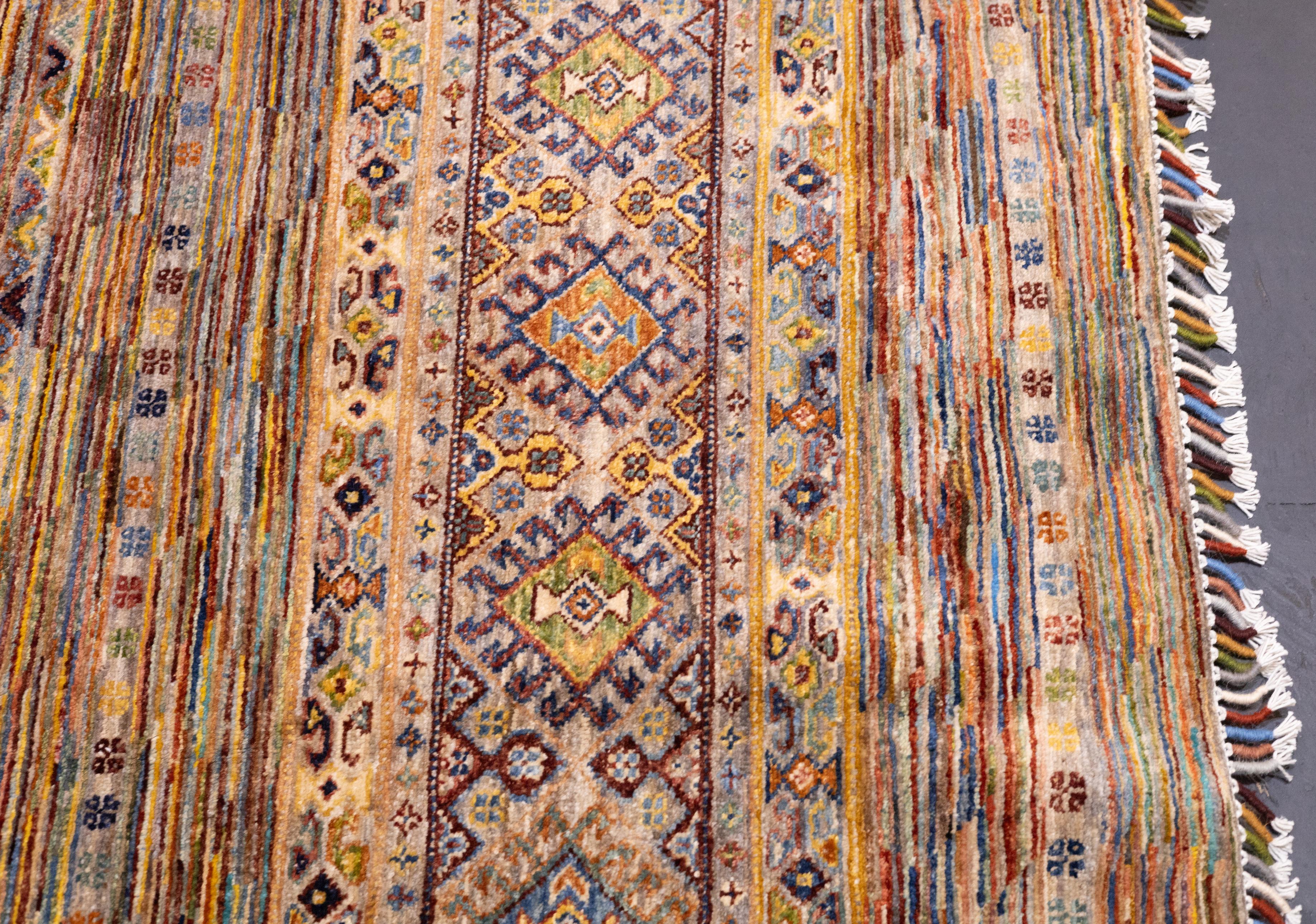 Gabbeh Teppich 6'9'' x 9'9'' (Wolle) im Angebot