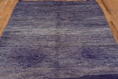 Gabbeh Rug Deep Indigo Striated Design