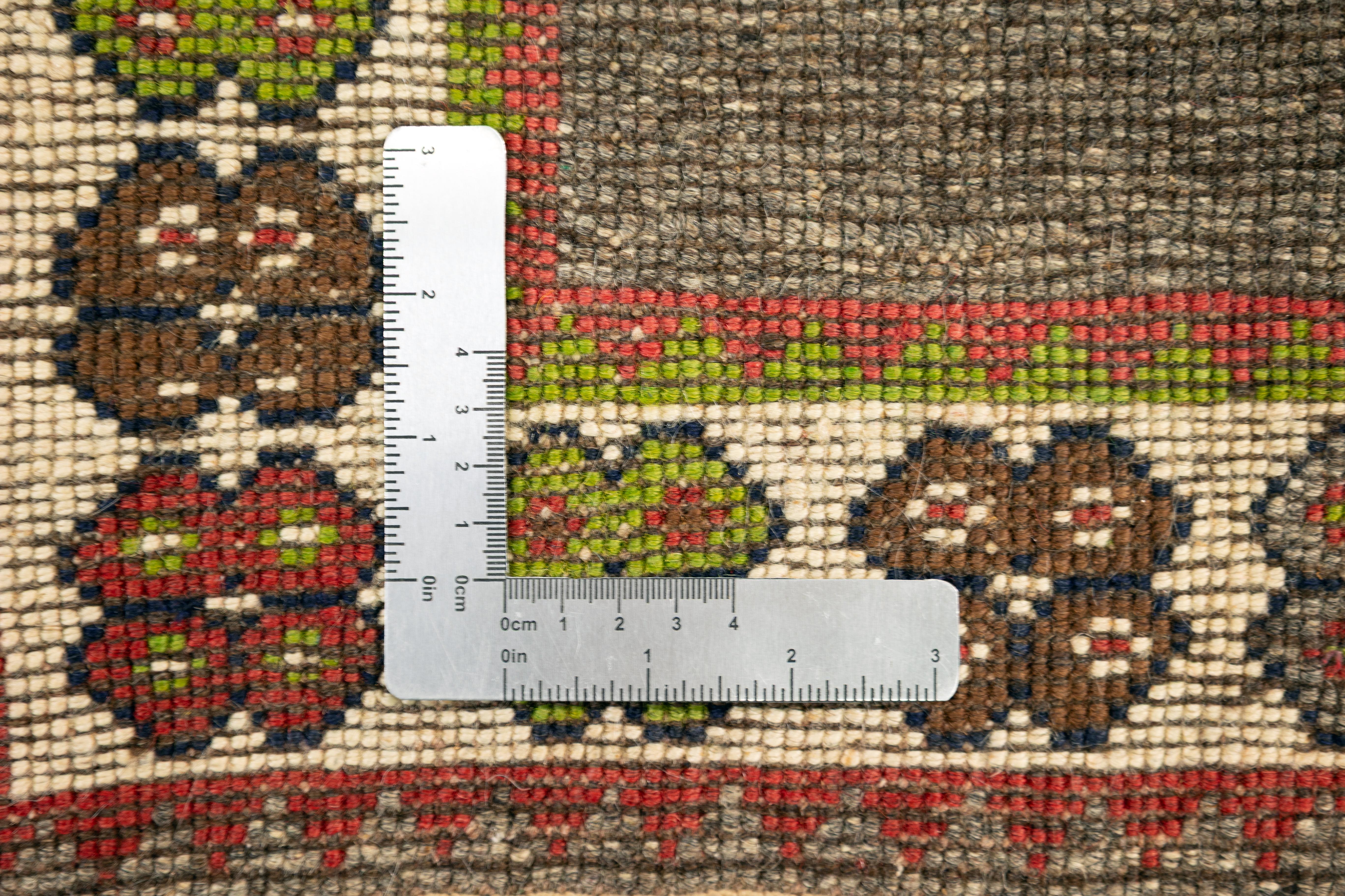 Lana Tappeto Gabbeh, annodato a mano, 4.8 × 3.0 ft - Marrone, Avorio e Ruggine con Cavalli in vendita