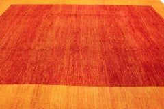 Gabbeh Rug Orange Border