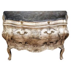 Italian Louis XV Style Bombe Chest of Drawers by Gabberts