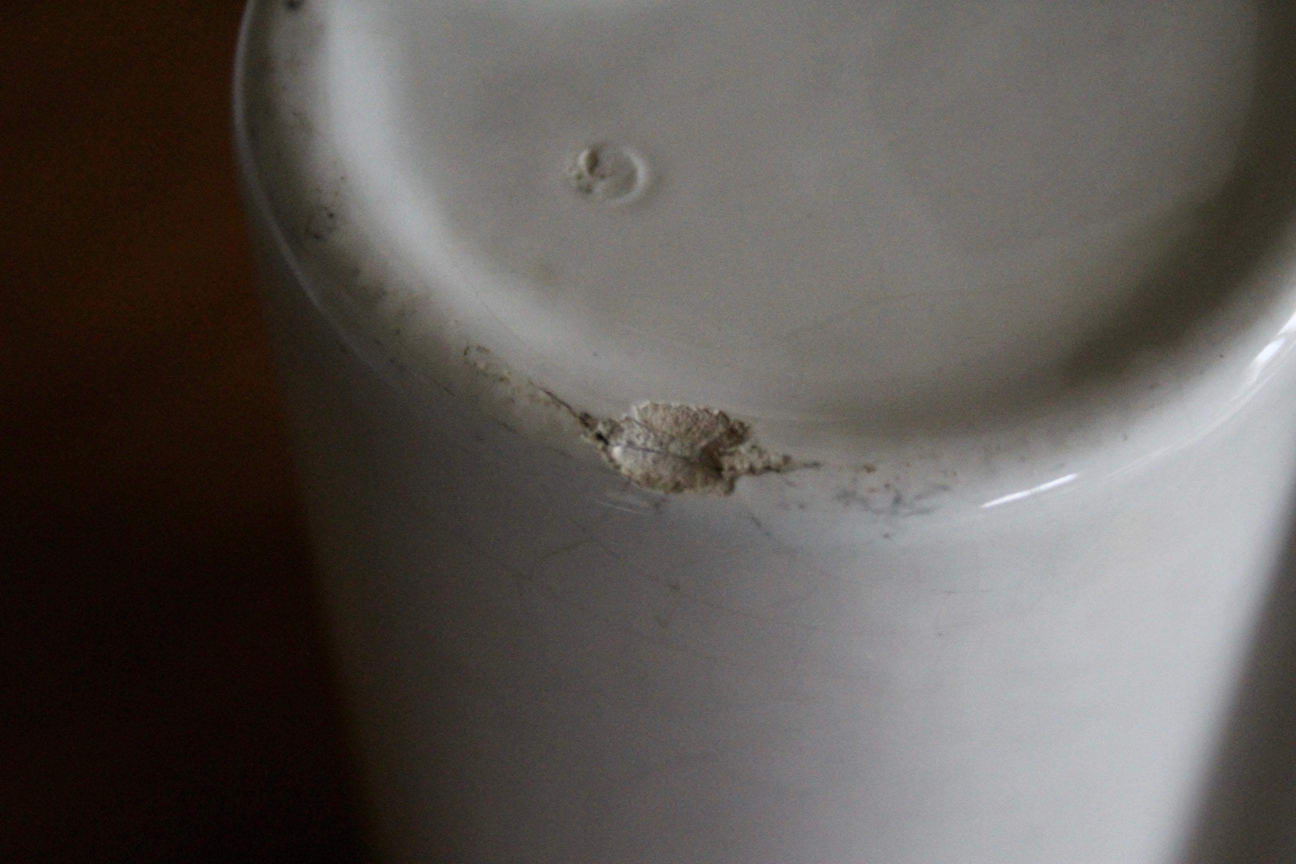 Vaso di ceramica bianca Gabbianelli in vendita 3