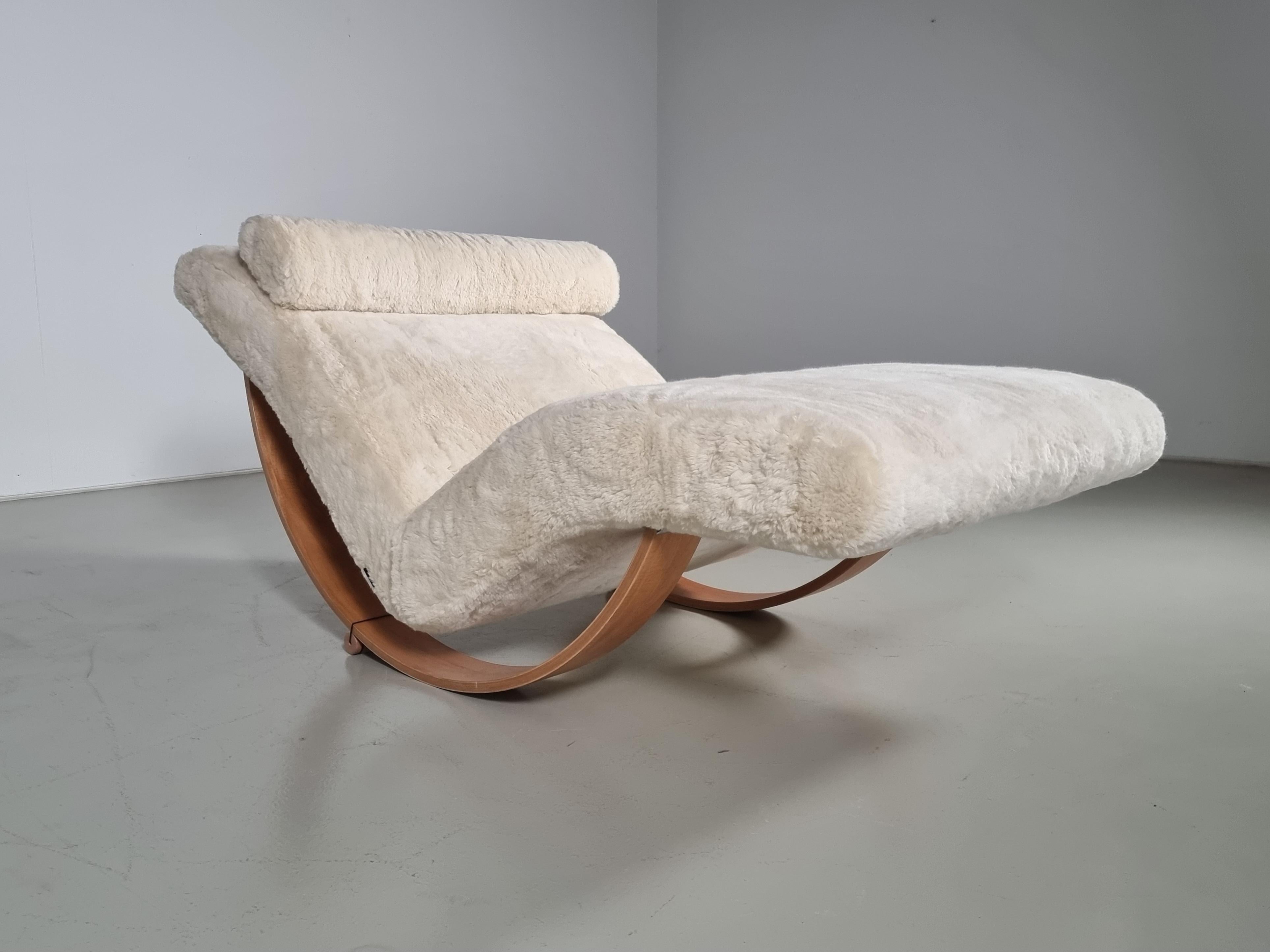 Gabbiano Rocking Chaise Lounge by Giovanetti In Good Condition For Sale In amstelveen, NL