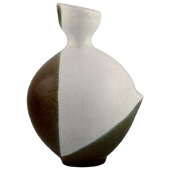 Gabi Citron-Tengborg für Gustavsberg, Schnalle-Vase aus glasiertem Steingut