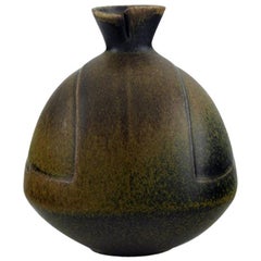 Gabi Citron-Tengborg for Gustavsberg, Vase in Glazed Stoneware, Mid-20th Century