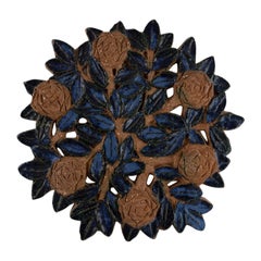 Gabi Citron-Tengborg, Own Workshop, Lund, Large Unique Wall Plaque, 1960s