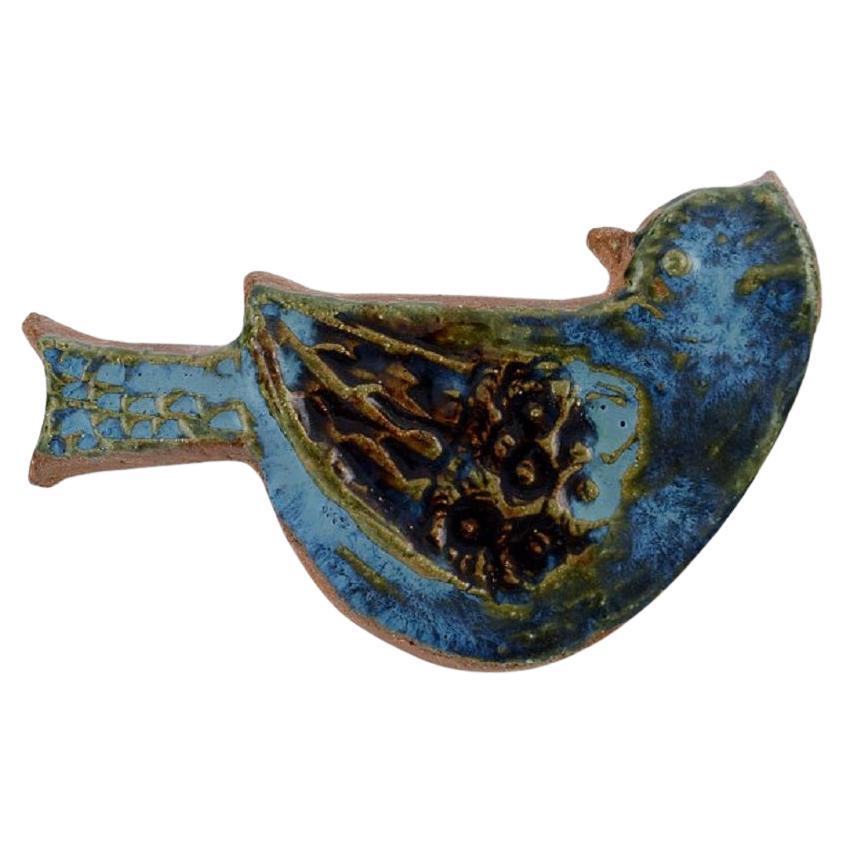 Gabi Citron-Tengborg, Own Workshop, Lund, Unique Wall Plaque in Glazed Stoneware