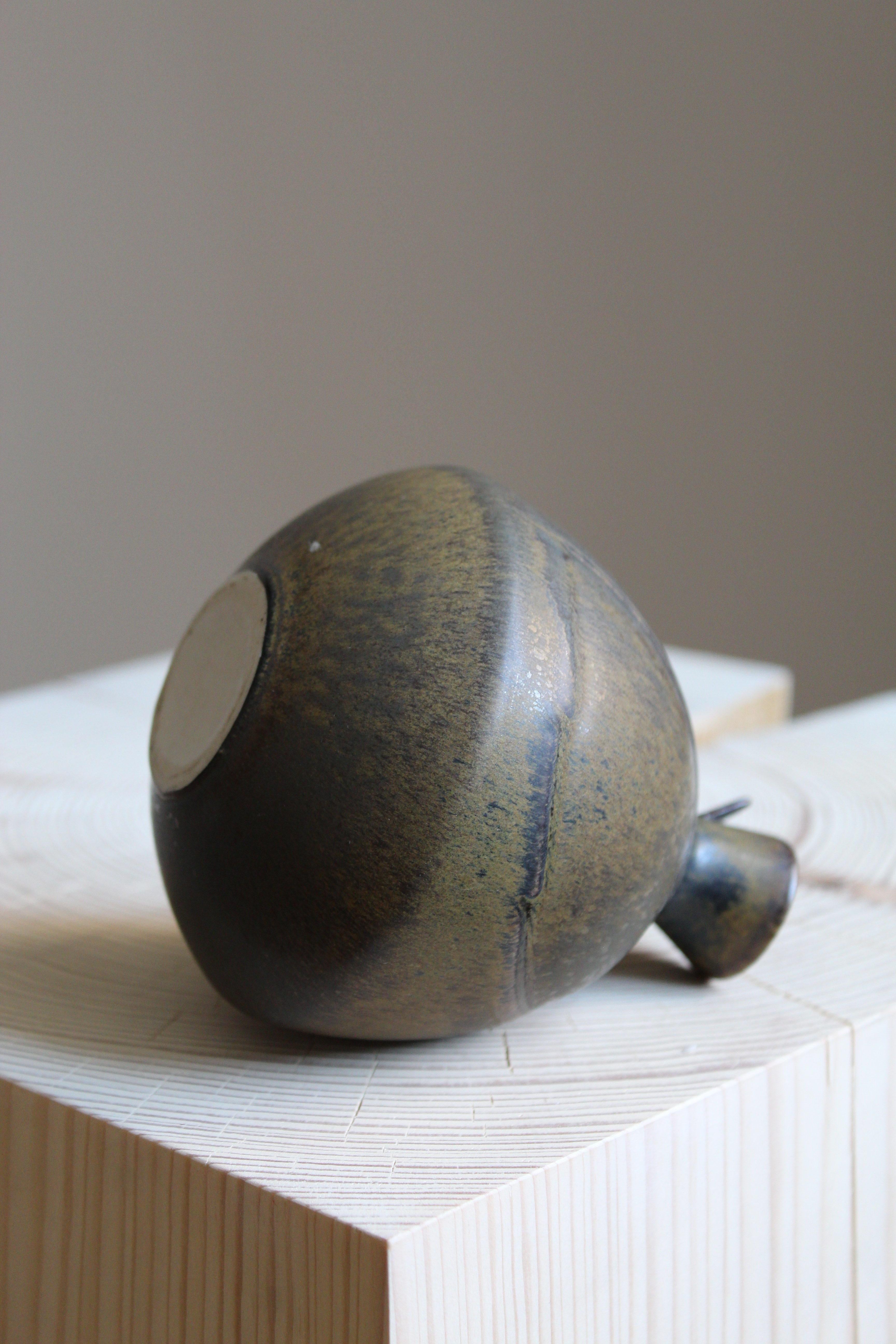 Swedish Gabi Citron Tengborg, Vase, Glazed Stoneware, Gustavsberg, 1960s