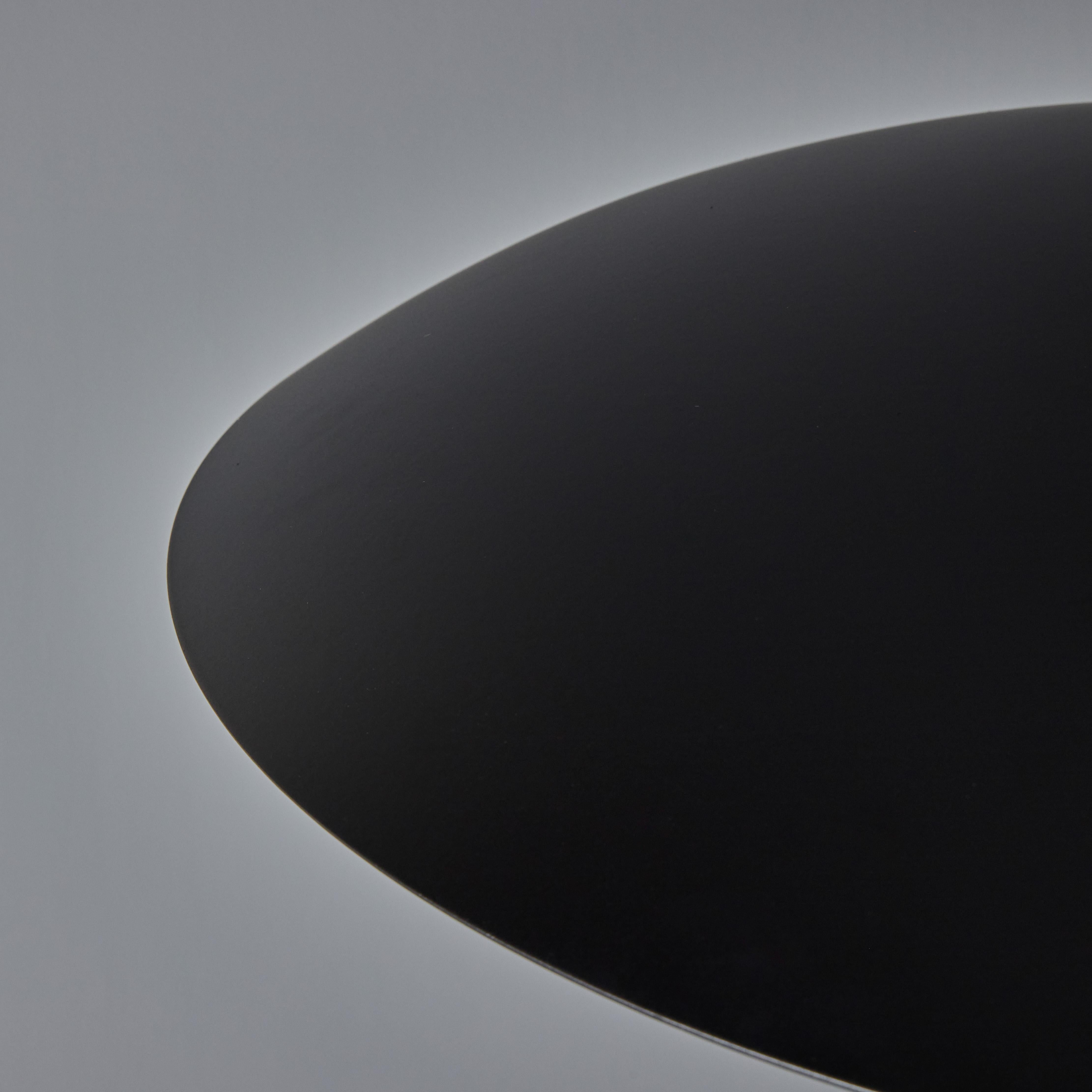 'Gabi' Perforated Brass Dome & Black Painted Metal Pendant by Alvaro Benitez For Sale 11