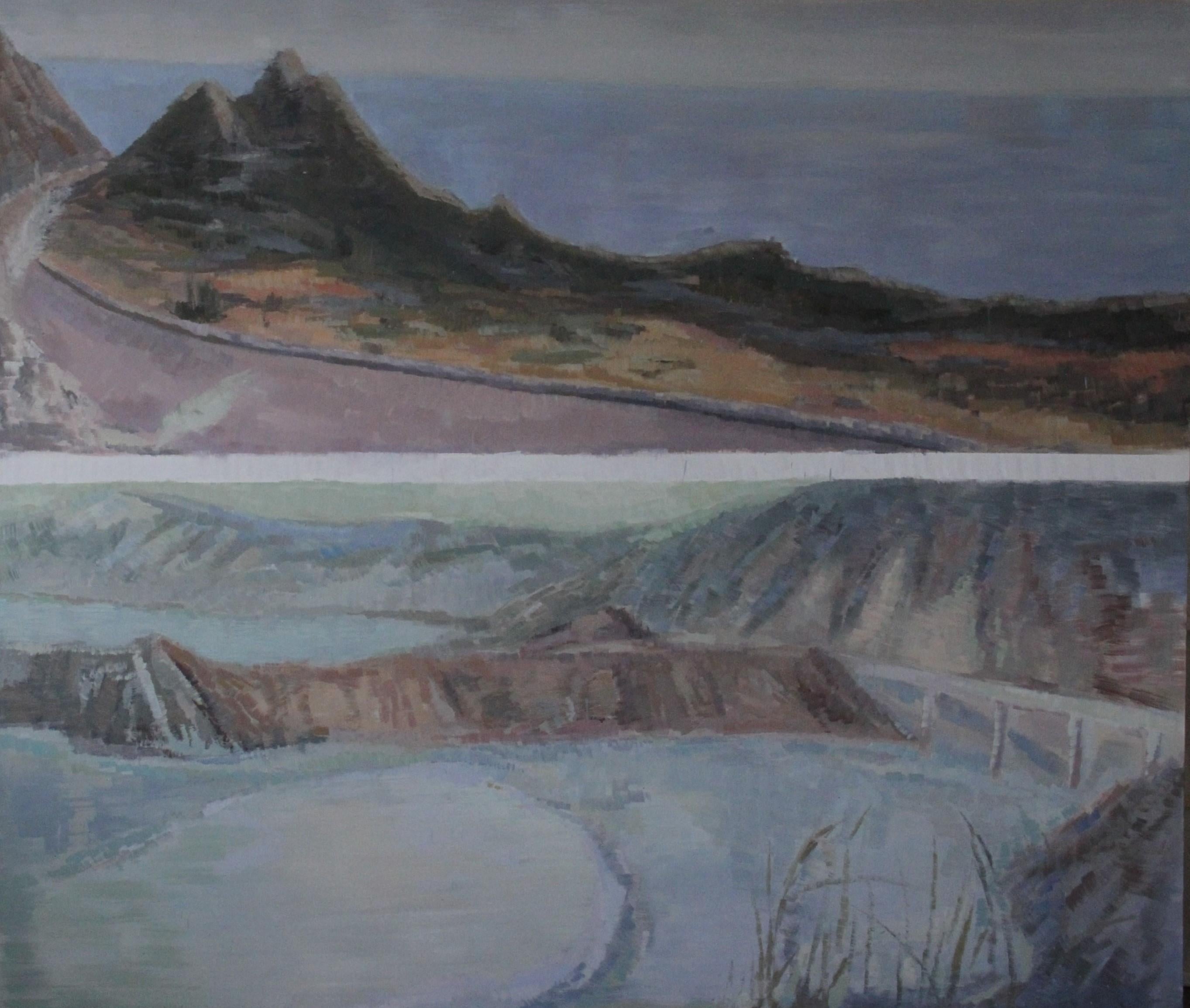 Contemporary Landscape Oil Painting on Canvas by Emerging Artist - Together