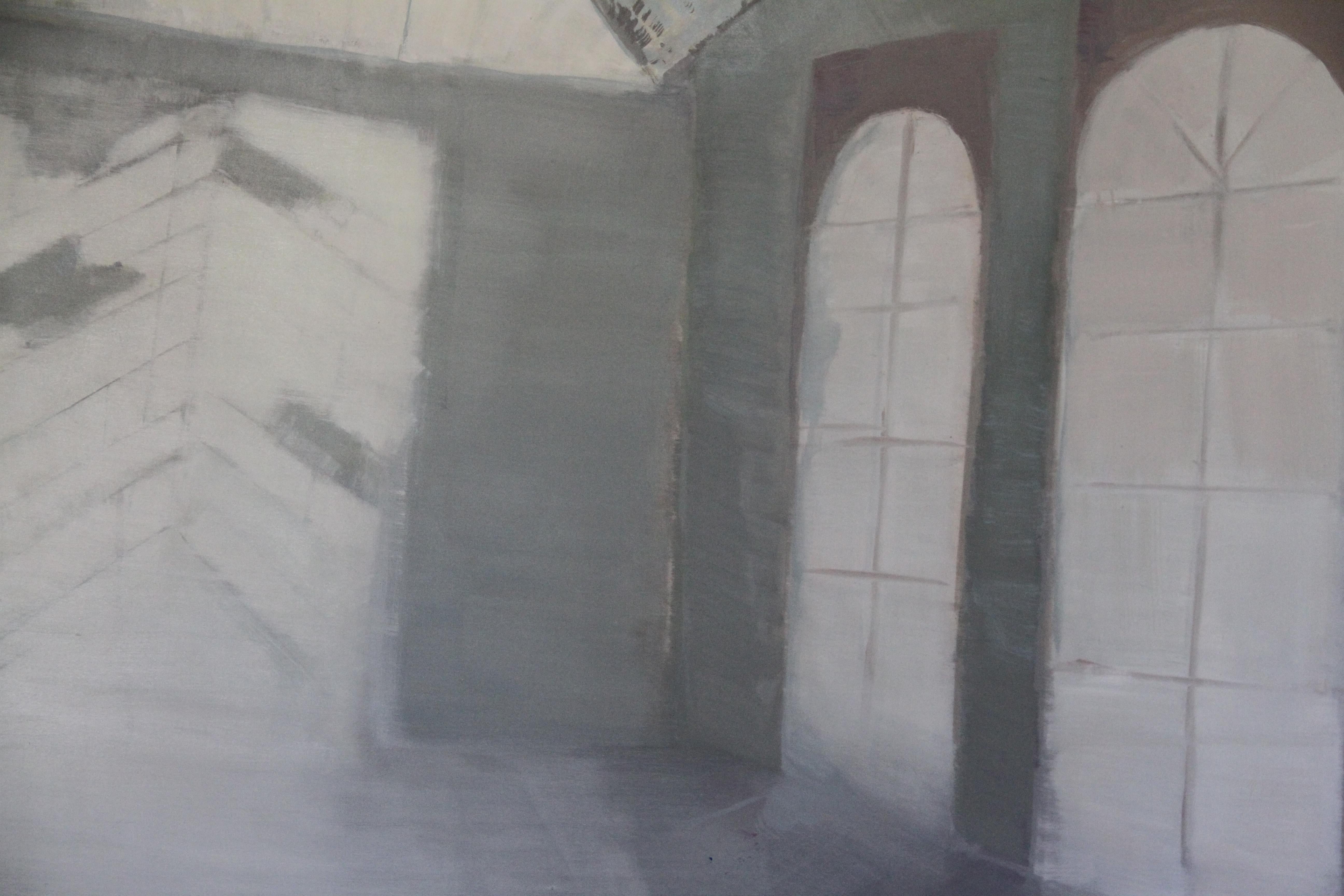 Contemporary Ölgemälde auf Leinwand von Emerging Artist - Großformat - Orangerie – Painting von Gabija Pritkovaite