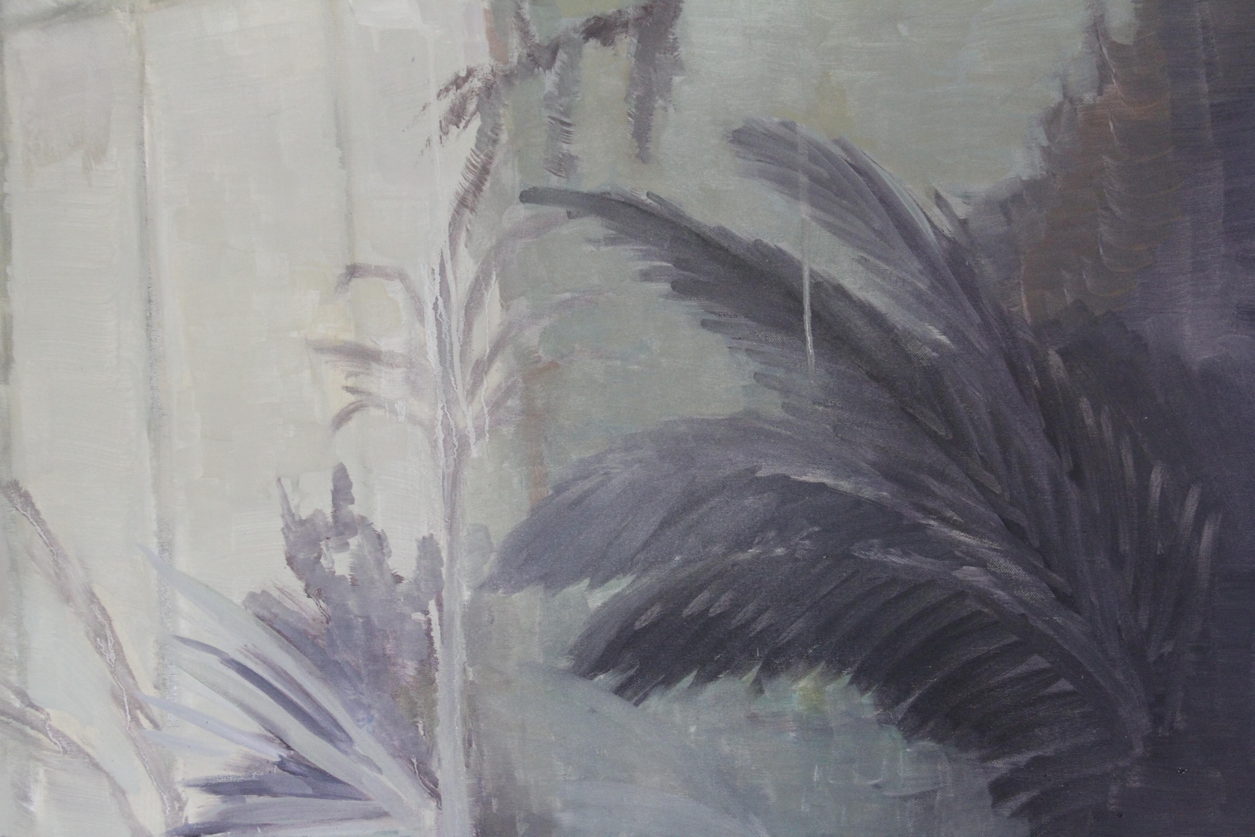 Contemporary Ölgemälde auf Leinwand von Emerging Artist - Großformat - Orangerie (Zeitgenössisch), Painting, von Gabija Pritkovaite