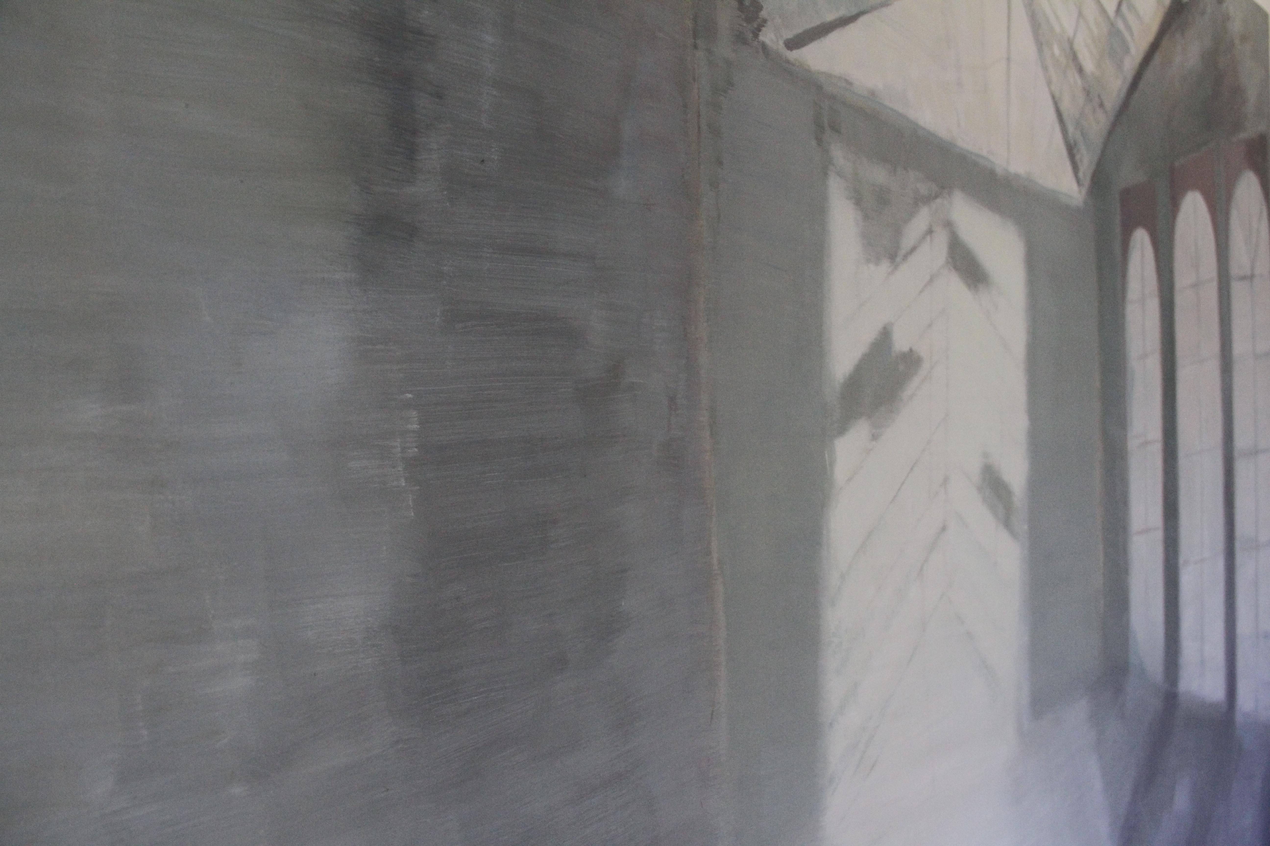Contemporary Ölgemälde auf Leinwand von Emerging Artist - Großformat - Orangerie (Zeitgenössisch), Painting, von Gabija Pritkovaite