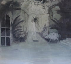 Contemporary Oil Painting on Canvas by Emerging Artist - Large Scale - Orangerie