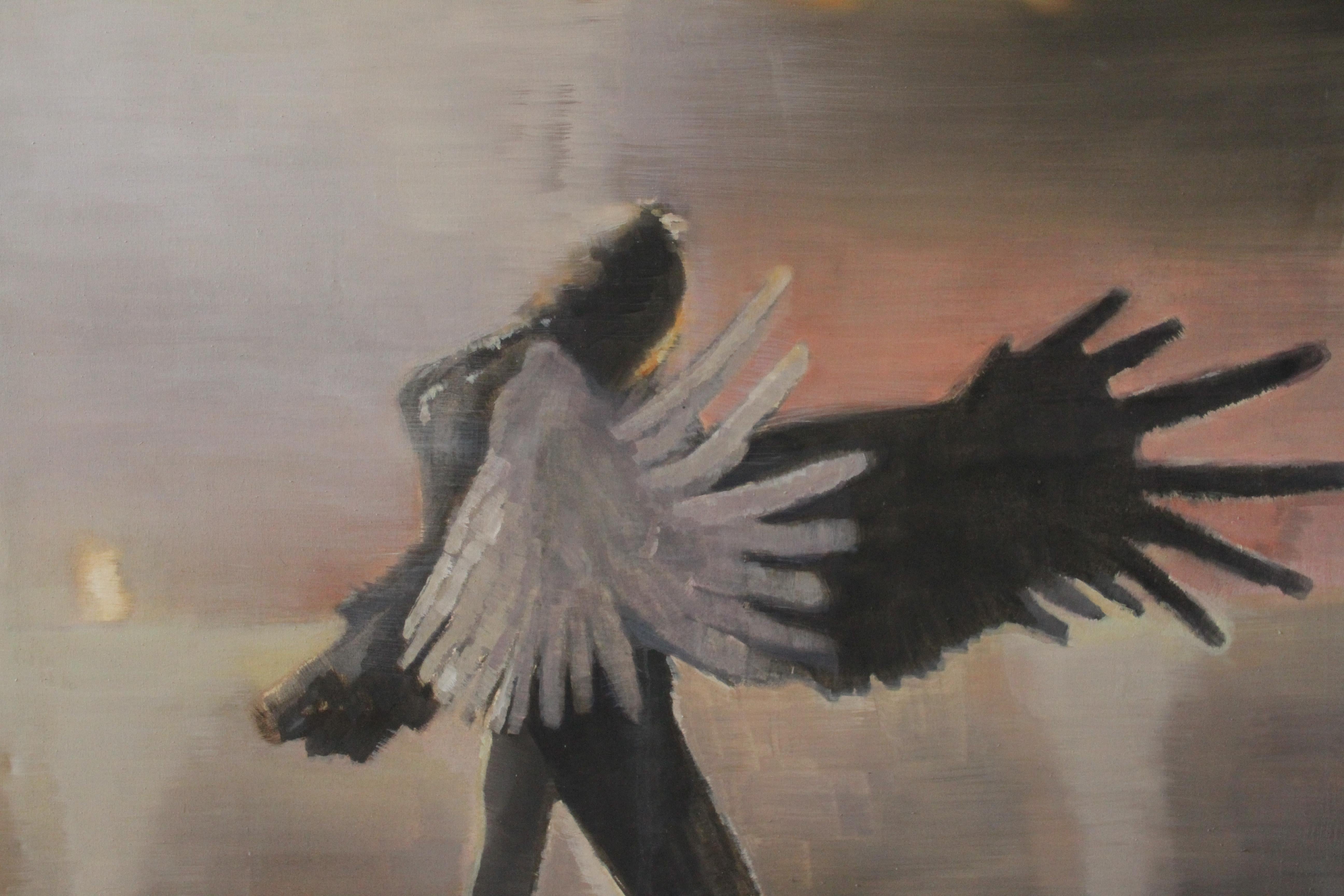 Contemporary Oil Painting on Canvas - "SWAN" - Emerging Artist