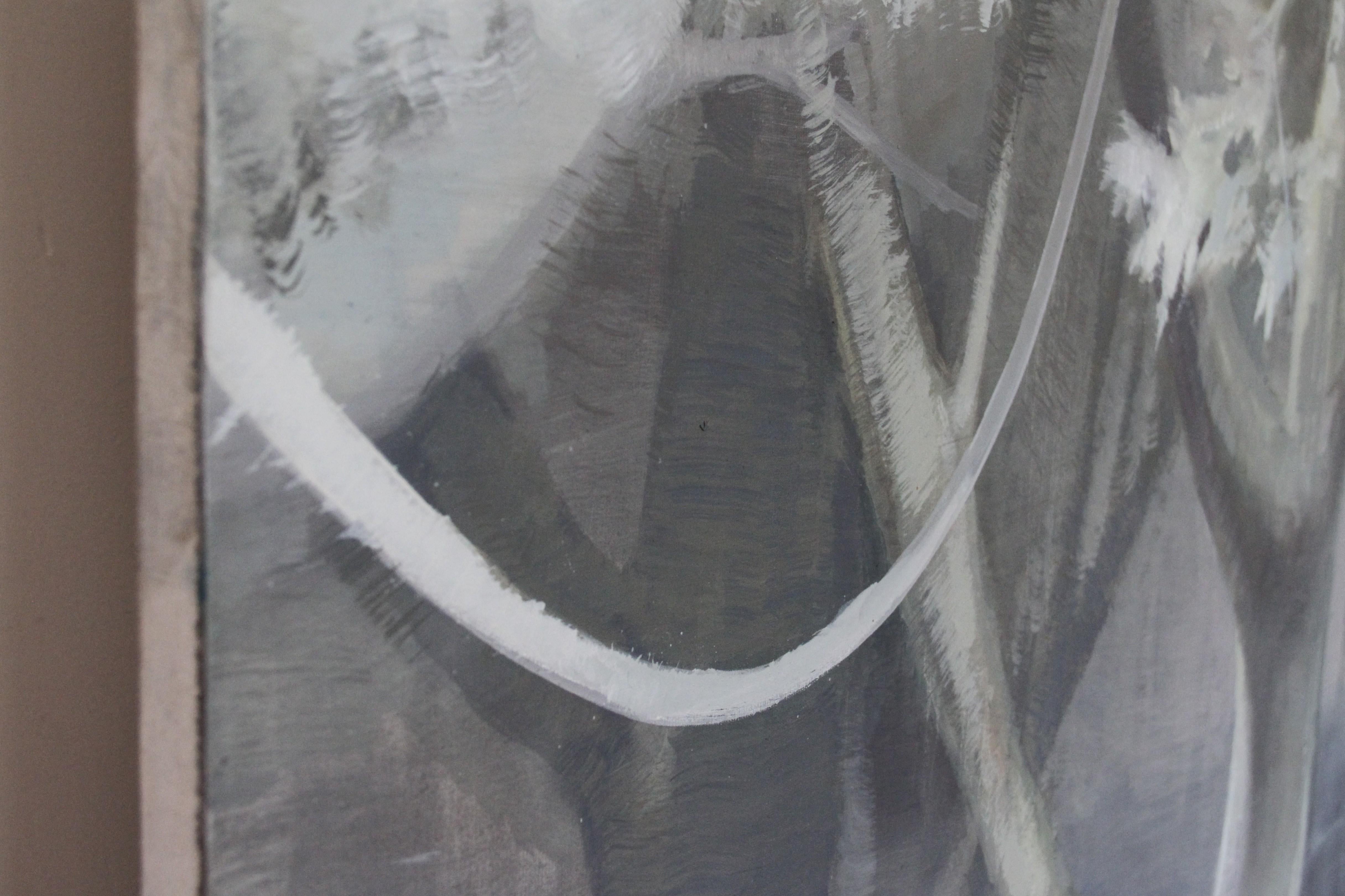 Contemporary Oil Painting on Canvas - Theatrical Misty Forest - Emerging Artist For Sale 1