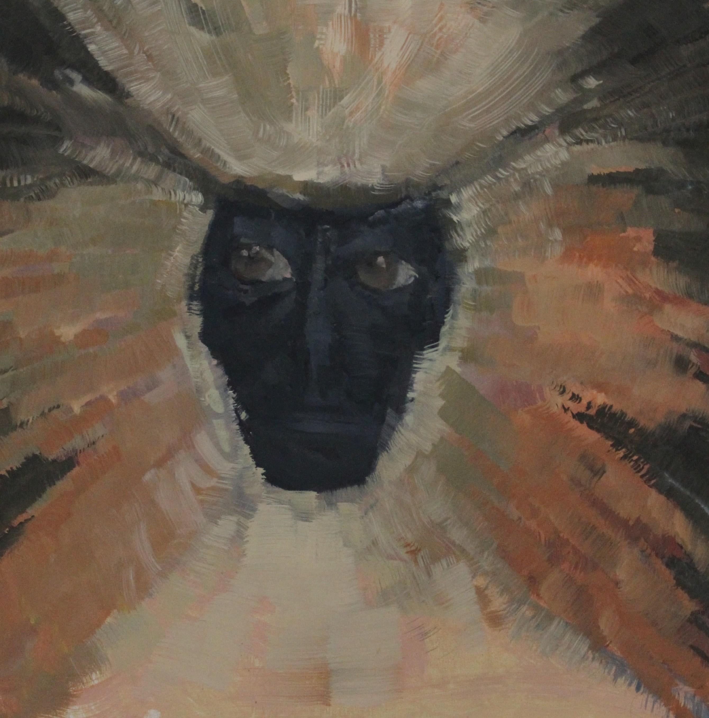 Tríptico - Pintura al óleo contemporánea sobre lienzo - Inspirada en las culturas indígenas - Painting de Gabija Pritkovaite