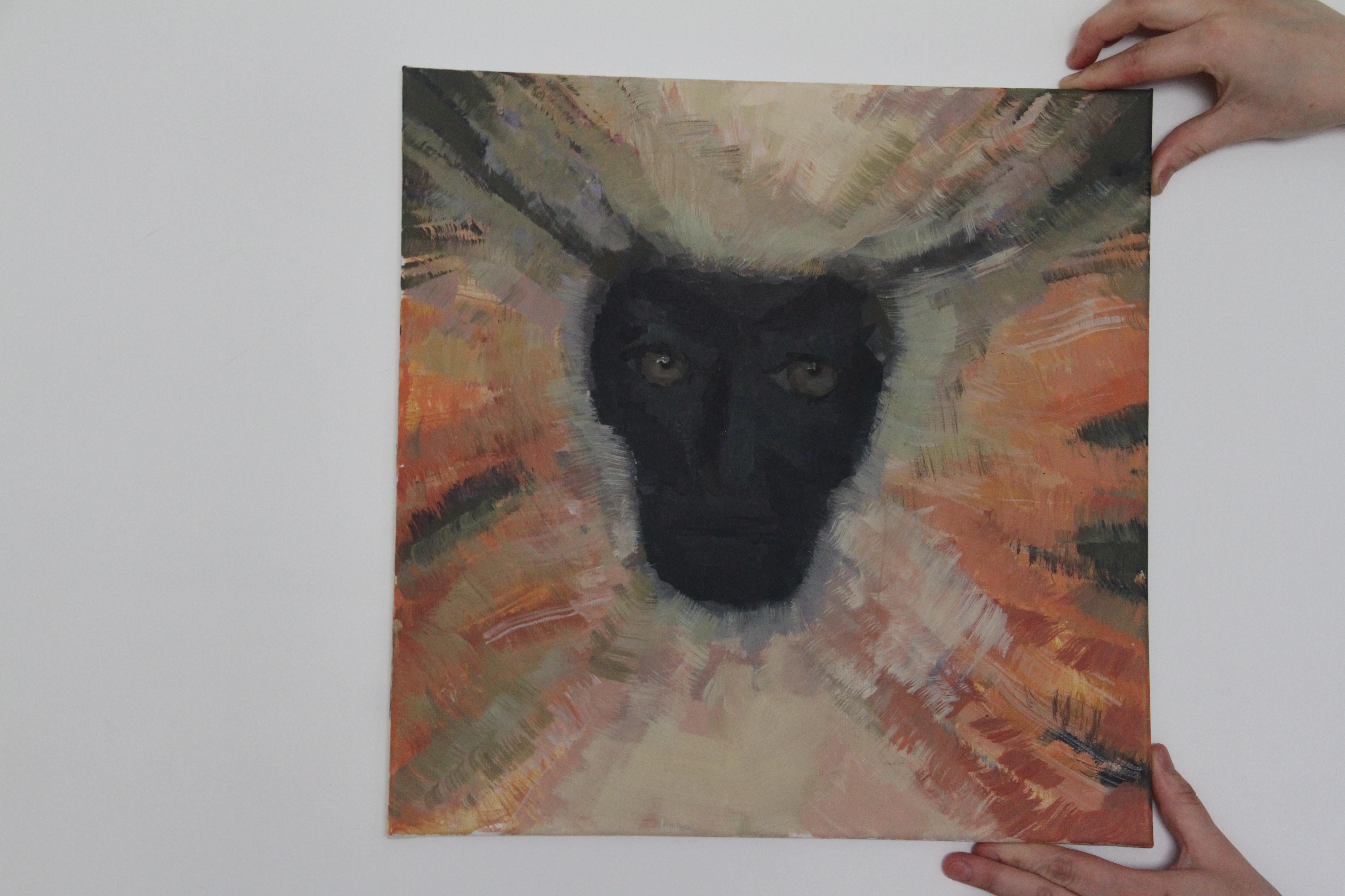 Tríptico - Pintura al óleo contemporánea sobre lienzo - Inspirada en las culturas indígenas en venta 1