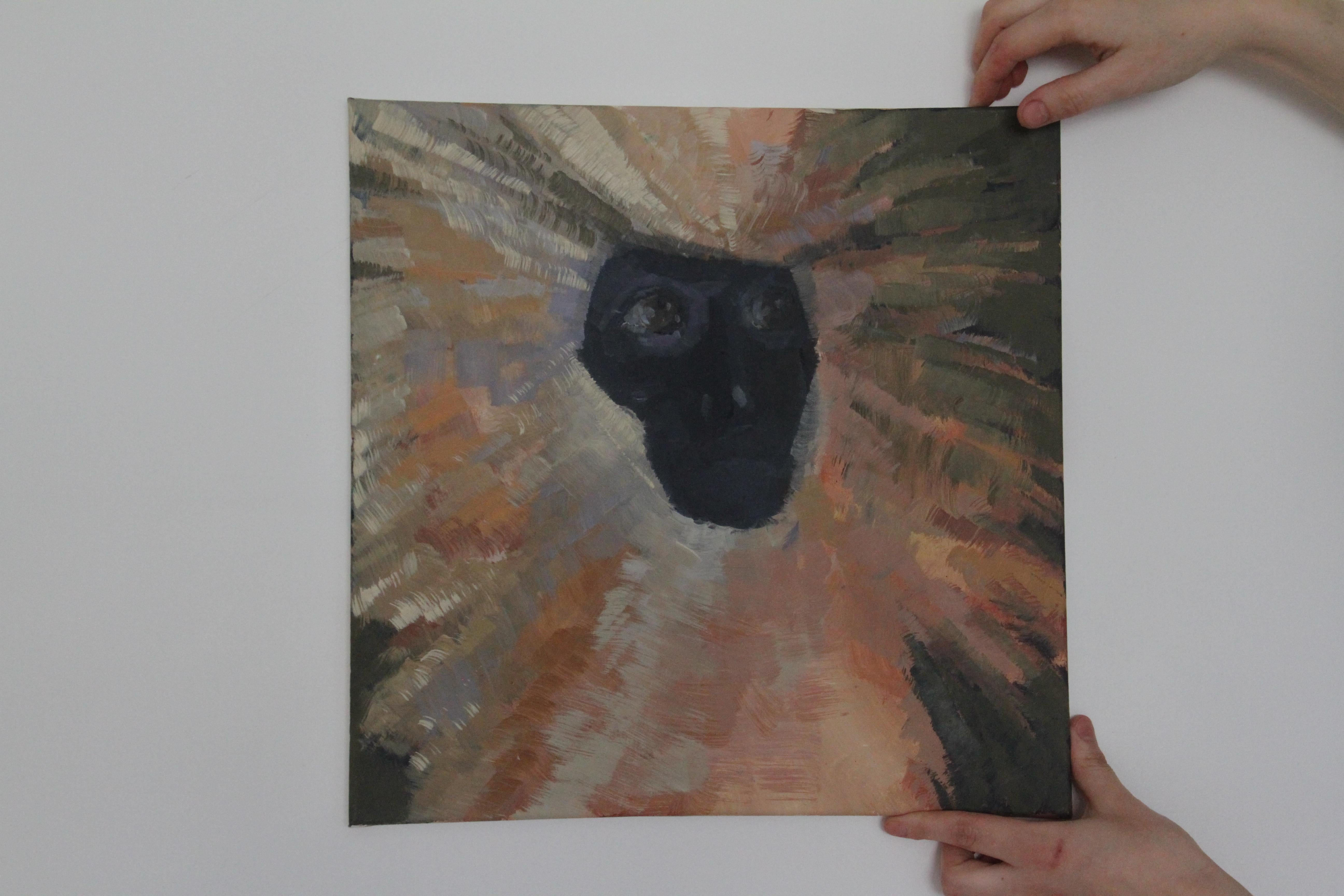 Tríptico - Pintura al óleo contemporánea sobre lienzo - Inspirada en las culturas indígenas en venta 2