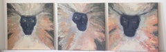 Tríptico - Pintura al óleo contemporánea sobre lienzo - Inspirada en las culturas indígenas