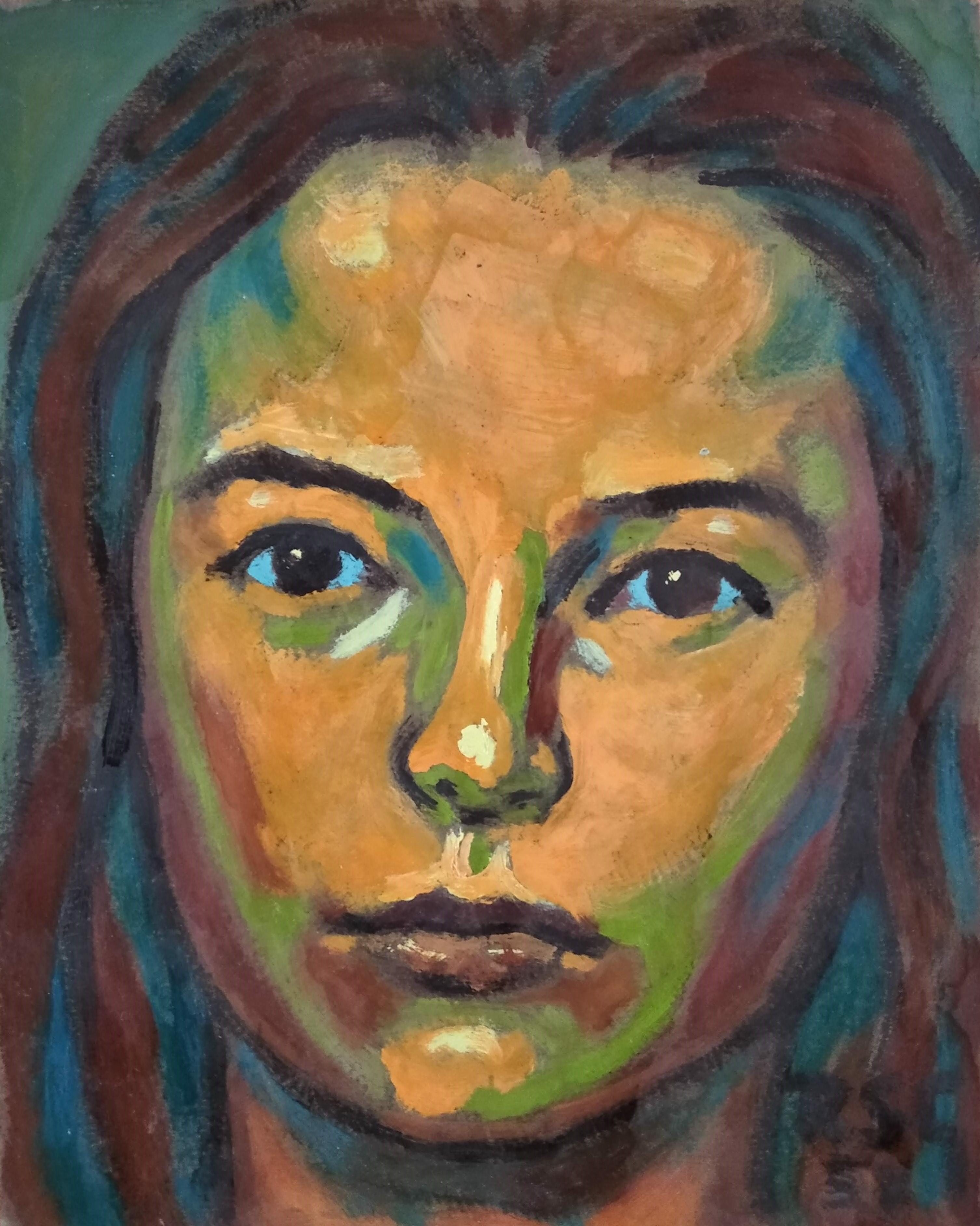 Gabino Rey Santiago Portrait Painting - Untitled