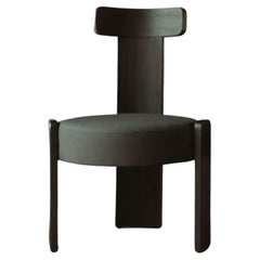Gabo Black Solid Oak Wood Dining Chair by David Del Valle