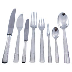 Gabon by Christofle Juego de Cubiertos de Plata 73 piezas Francia Tamaño Cena