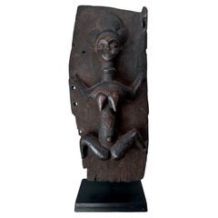 Gabon Punu Granary Door Panel on Custom Stand with Provenance
