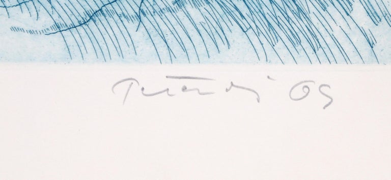 Blue Surf - Print by Gabor F. Peterdi