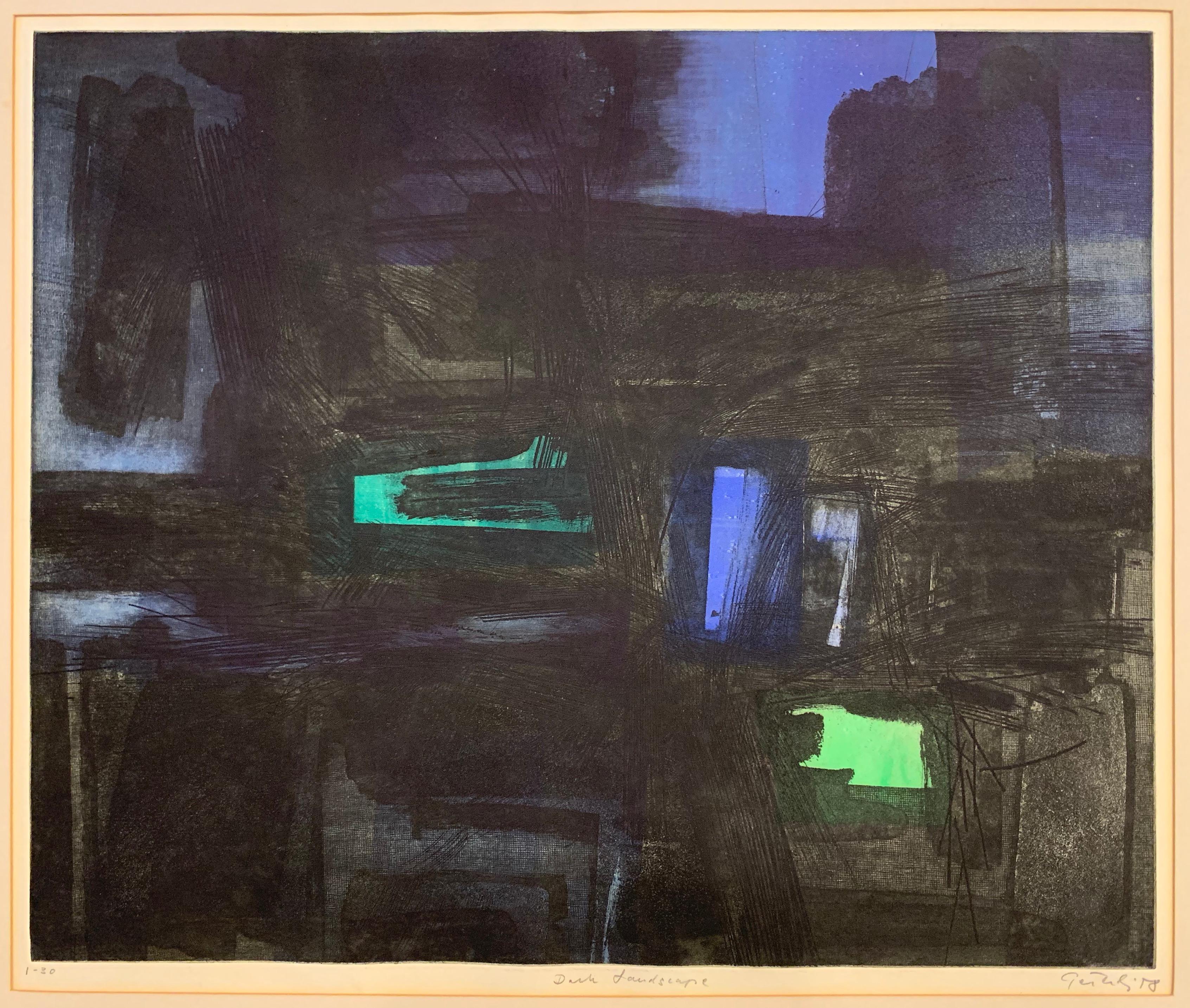 Dark Landscape (abstract expressionist)